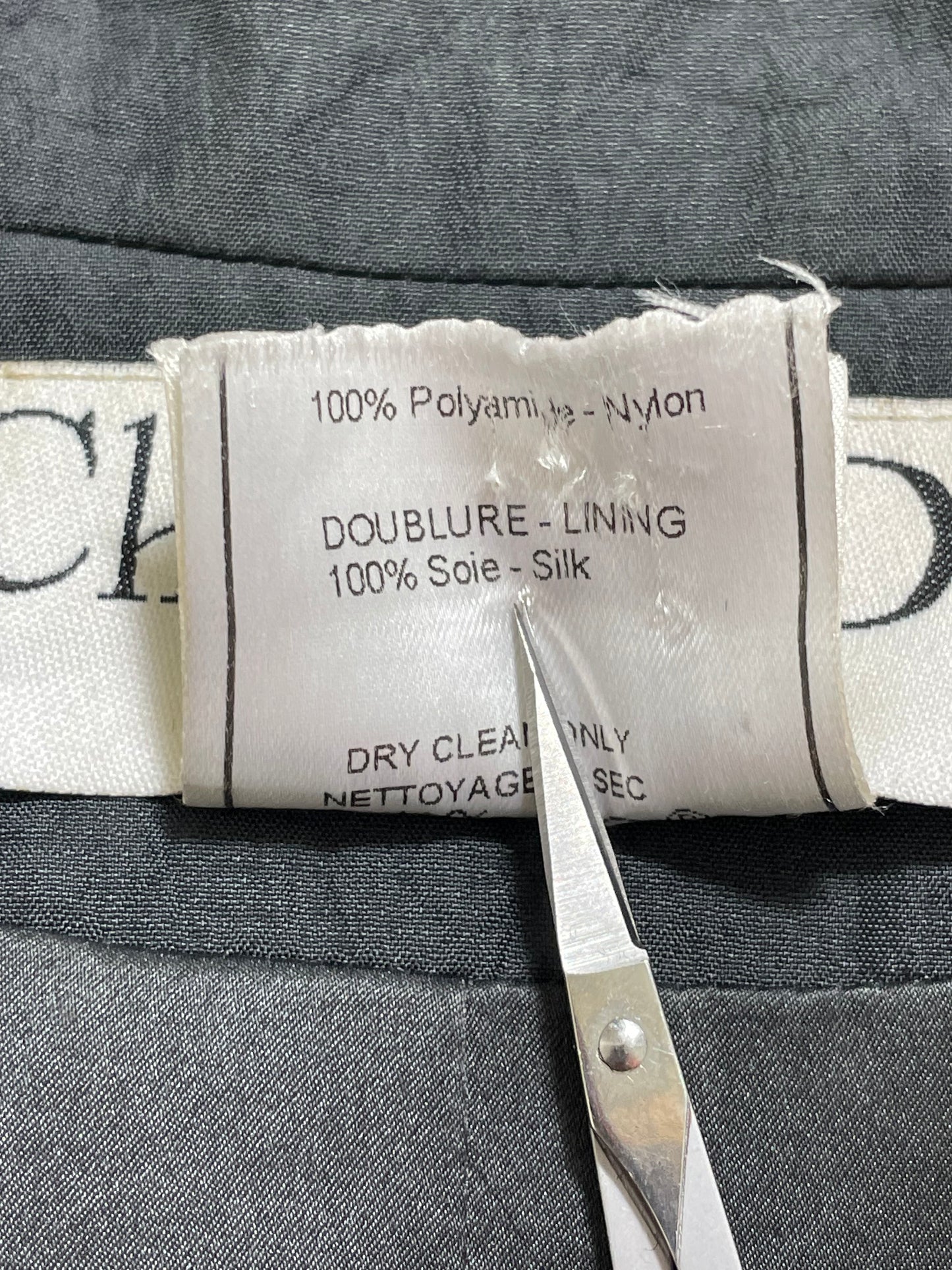 F/W 2000 Christian Dior by John Galliano Gray Baggy Hip Hop Uniform Dress Jacket