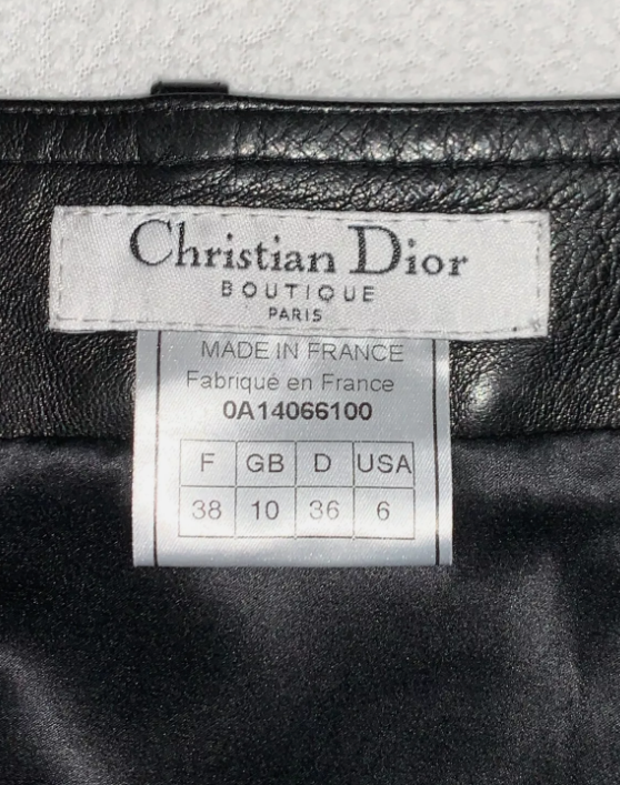 F/W 2000 Christian Dior by John Galliano Runway Black Leather Strapless Bodycon Maxi Dress