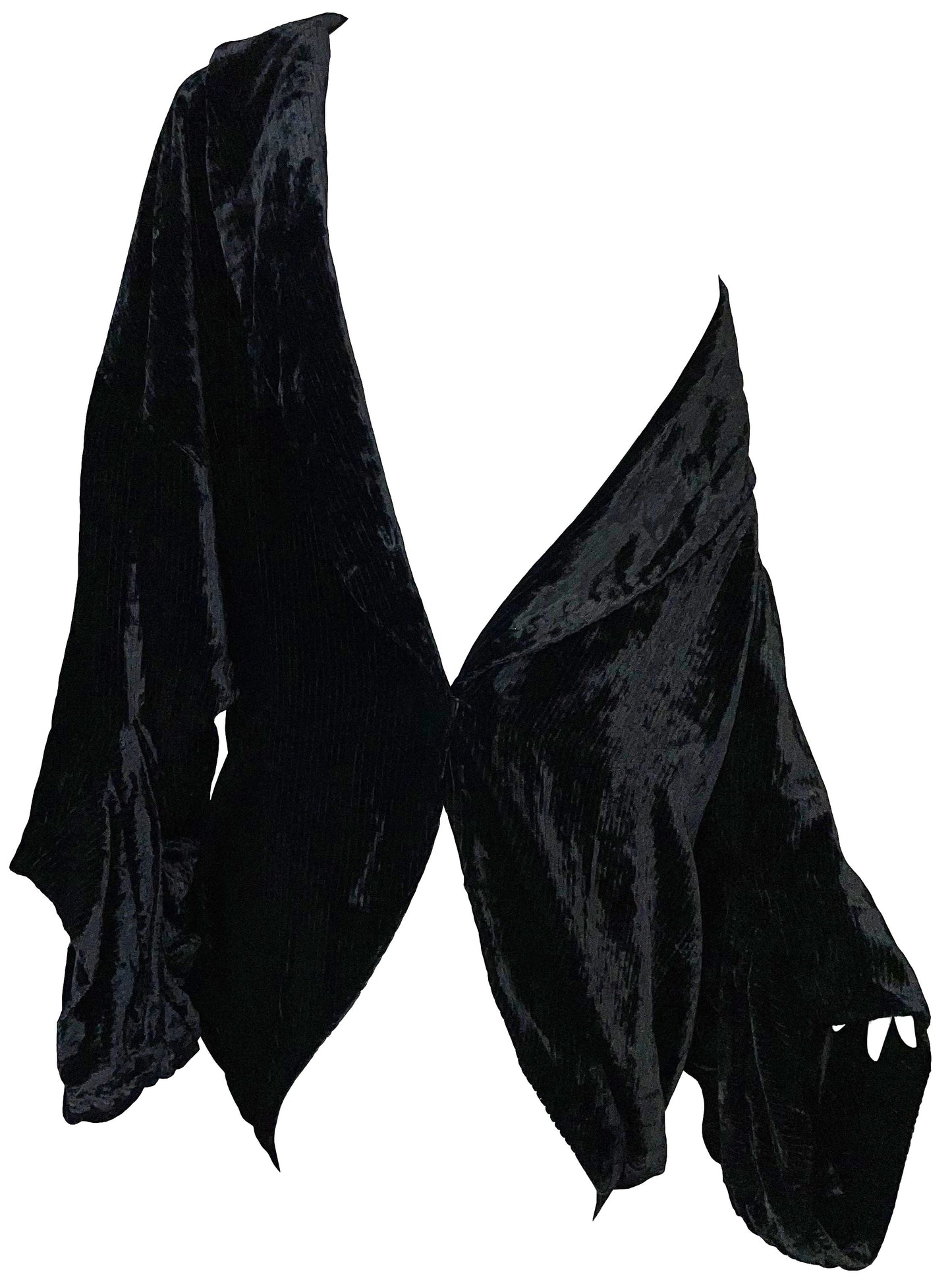 F/W 2000 Christian Dior by John Galliano 1920's Style Black Velvet Plunging Cocoon Coat Jacket