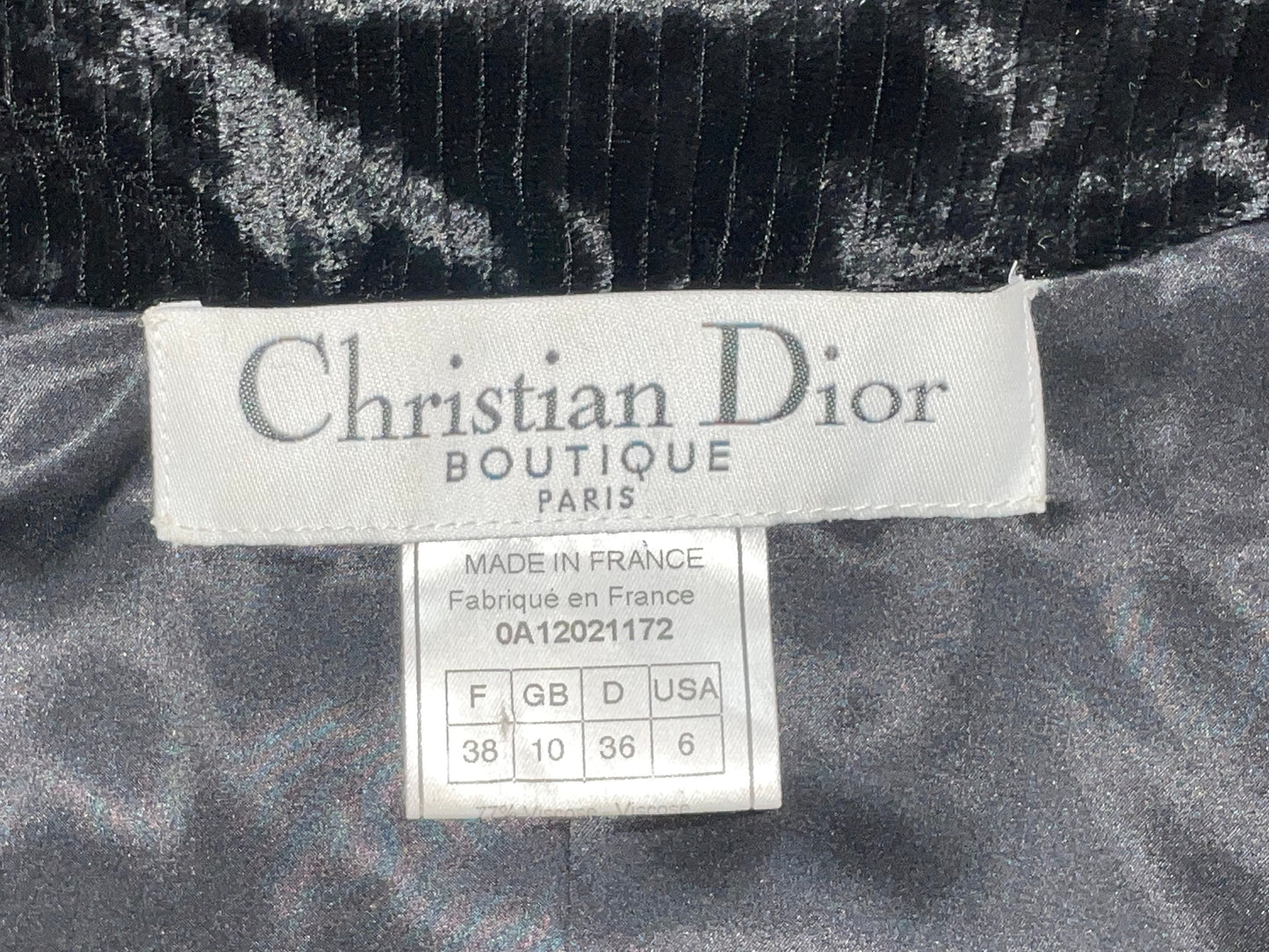 F/W 2000 Christian Dior by John Galliano 1920's Style Black Velvet Plunging Cocoon Coat Jacket