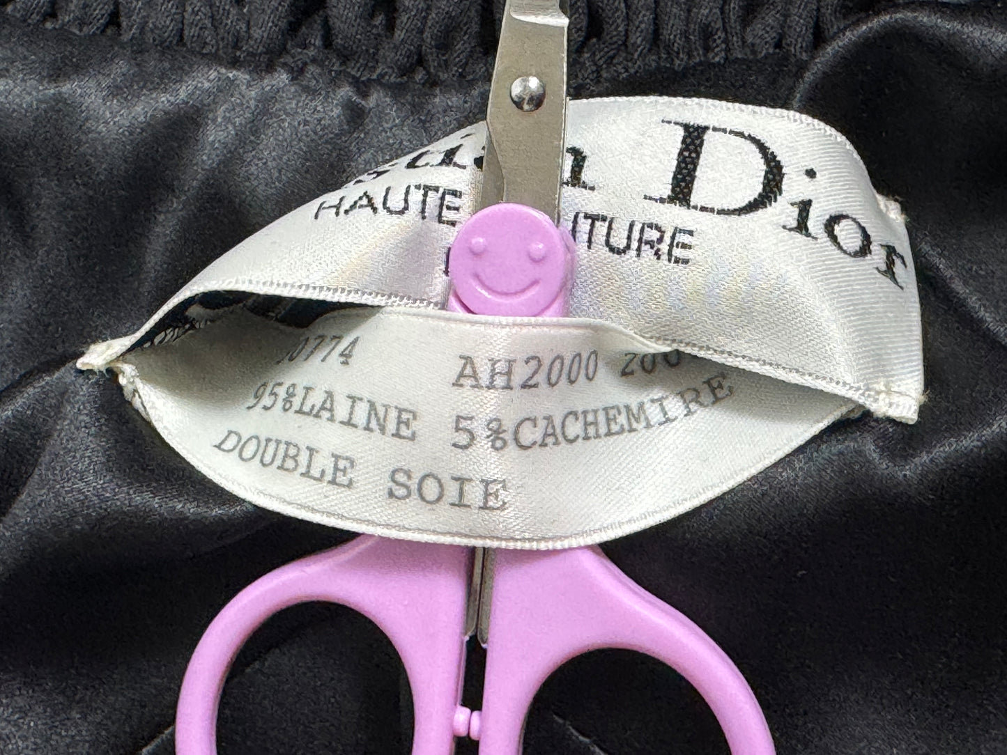 F/W 2000 Christian Dior x John Galliano 1940's Hollywood Vixen High Neck Fitted Waist Morticia Jacket Skirt Suit