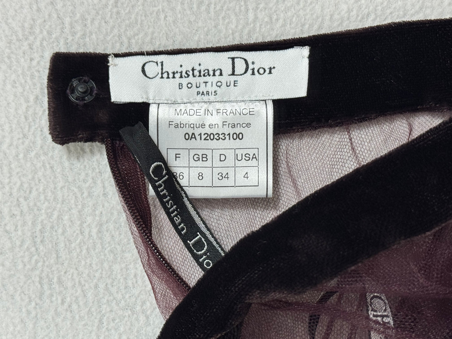 F/W 2000 Christian Dior x John Galliano Runway News Print Wrap Cashmere Crop Top & Sheer Tulle Ballerina Maxi Skirt Set