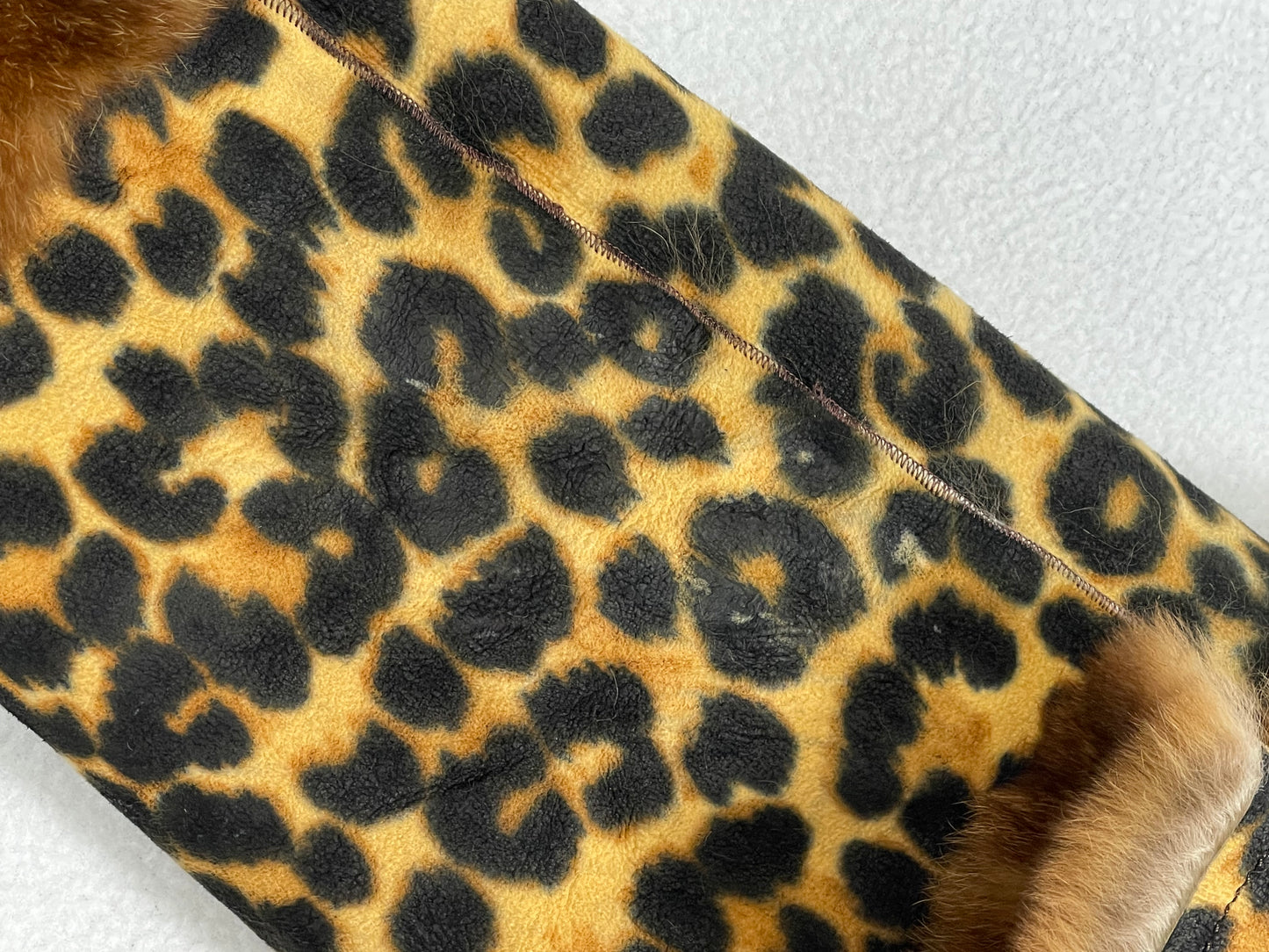 F/W 2000 Christian Dior by John Galliano Runway Leopard Leather & Fur Cropped Jacket
