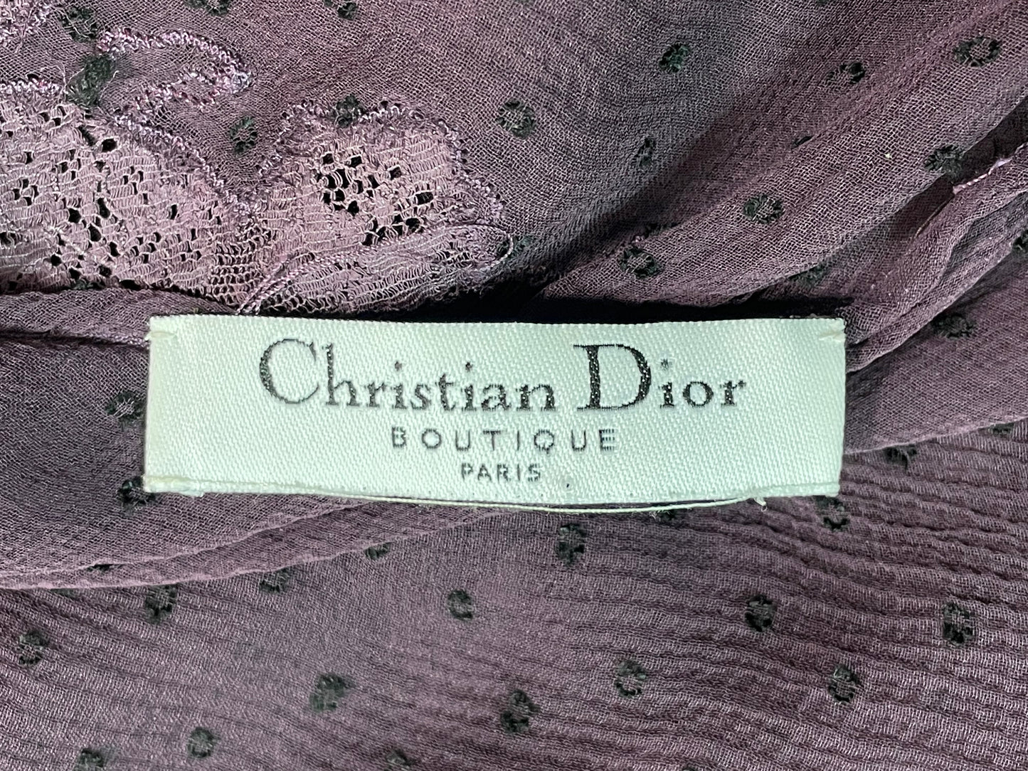 F/W 2000 Christian Dior by John Galliano Sheer Purple Silk Lace Mermaid Maxi Dress