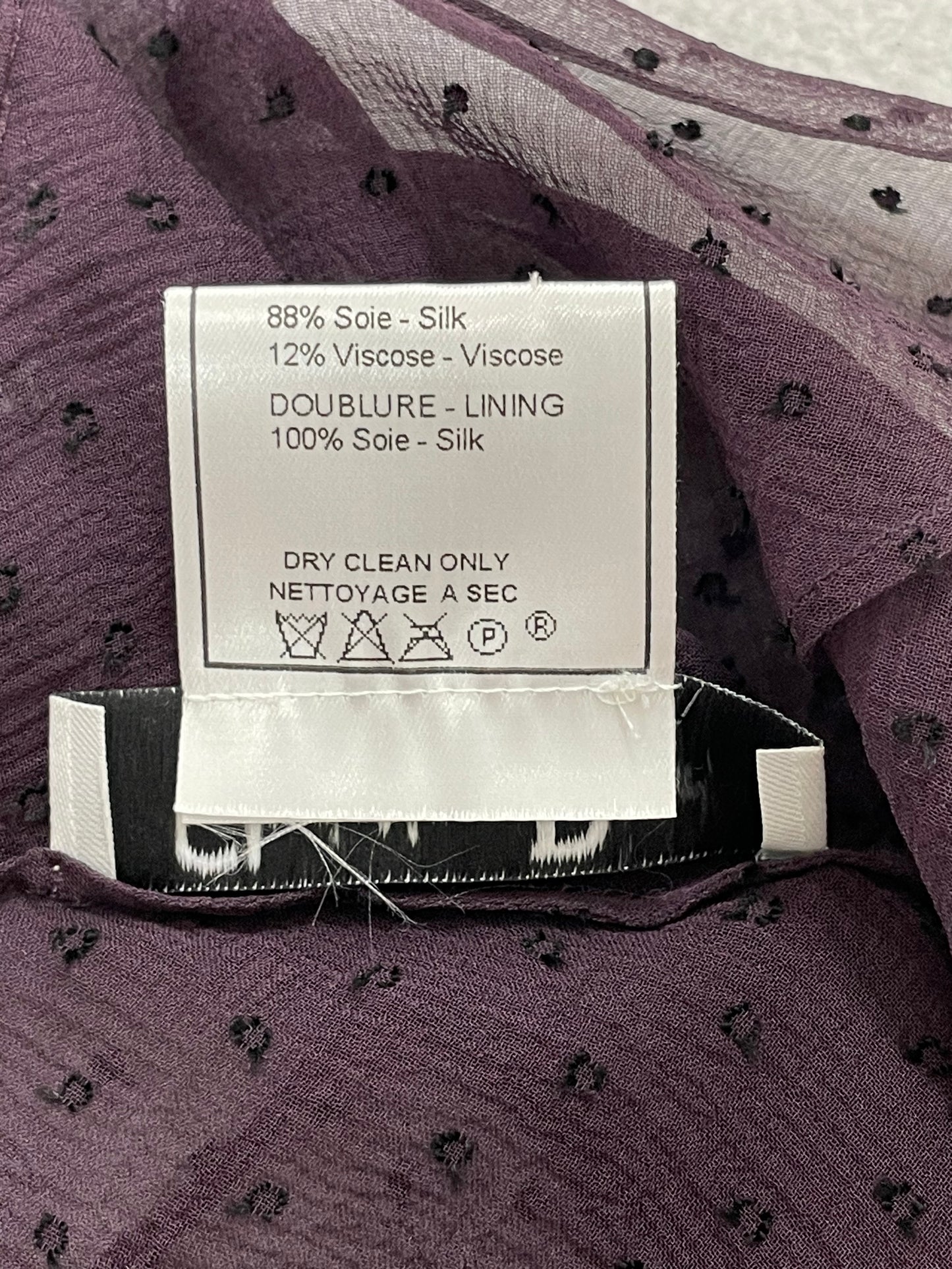 F/W 2000 Christian Dior by John Galliano Sheer Purple Polka Dot Backless Halter Crop Top