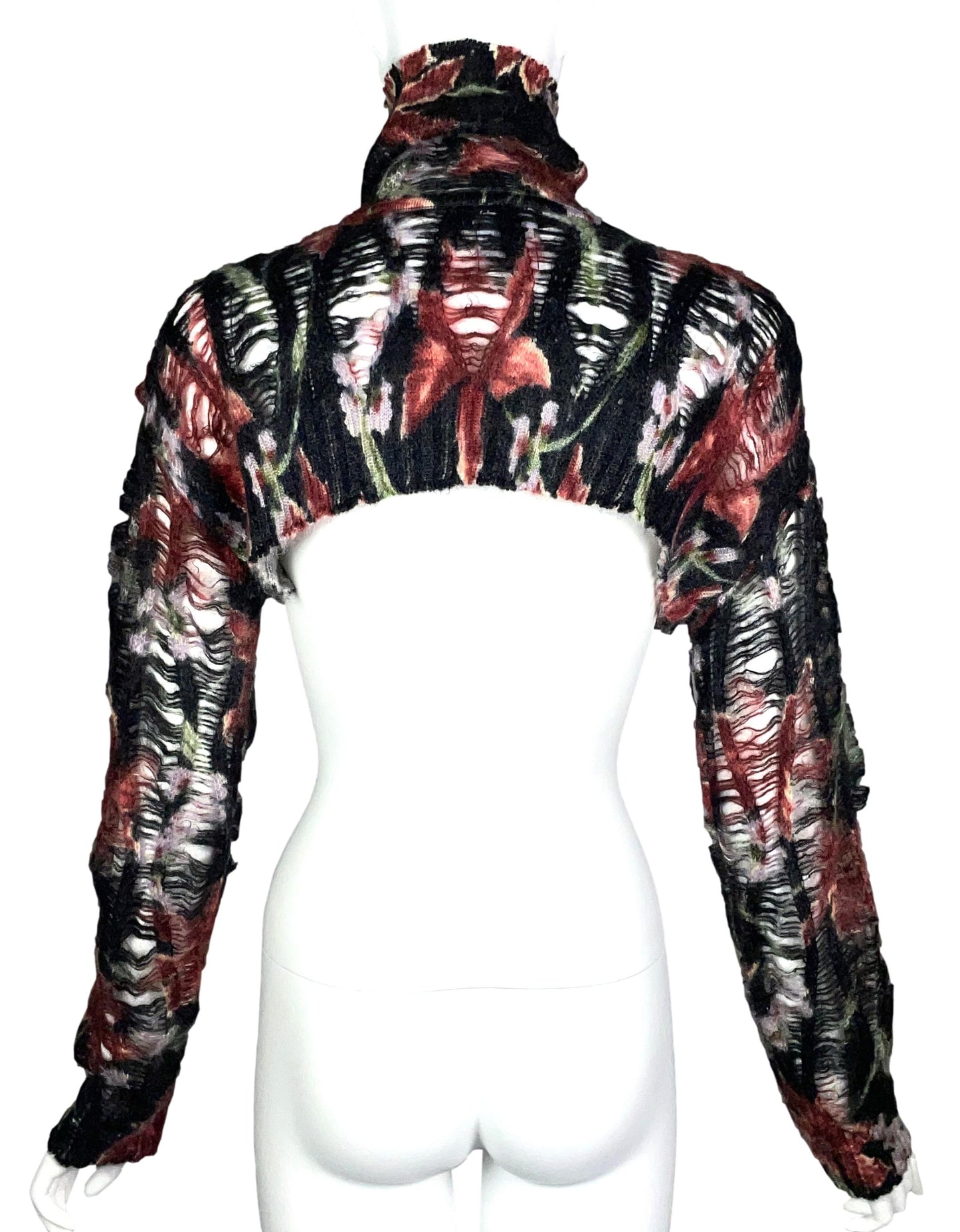 F/W 2000 Christian Dior by John Galliano Slashed Crop Top Sweater