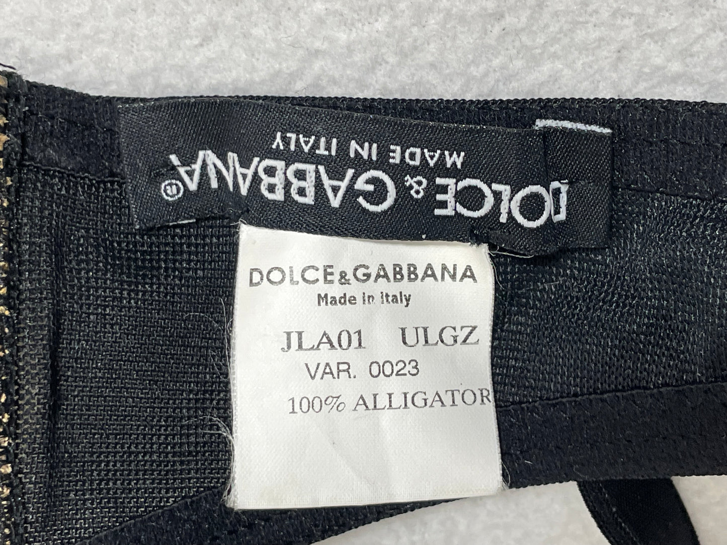 F/W 2000 Dolce & Gabbana Alligator Bra Top