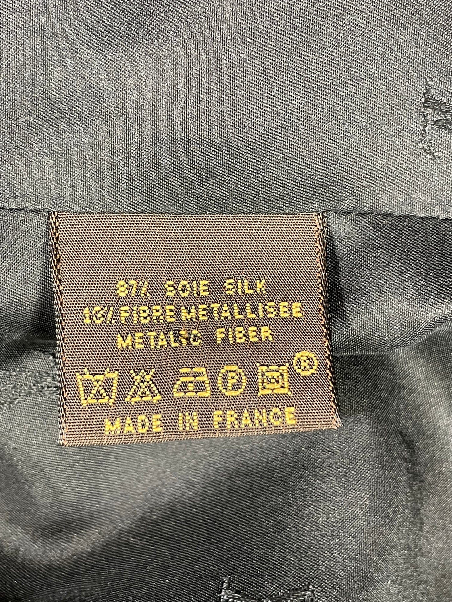 F/W 2000 Louis Vuitton Runway Black Silk Logo Monogram Trench Coat Jacket