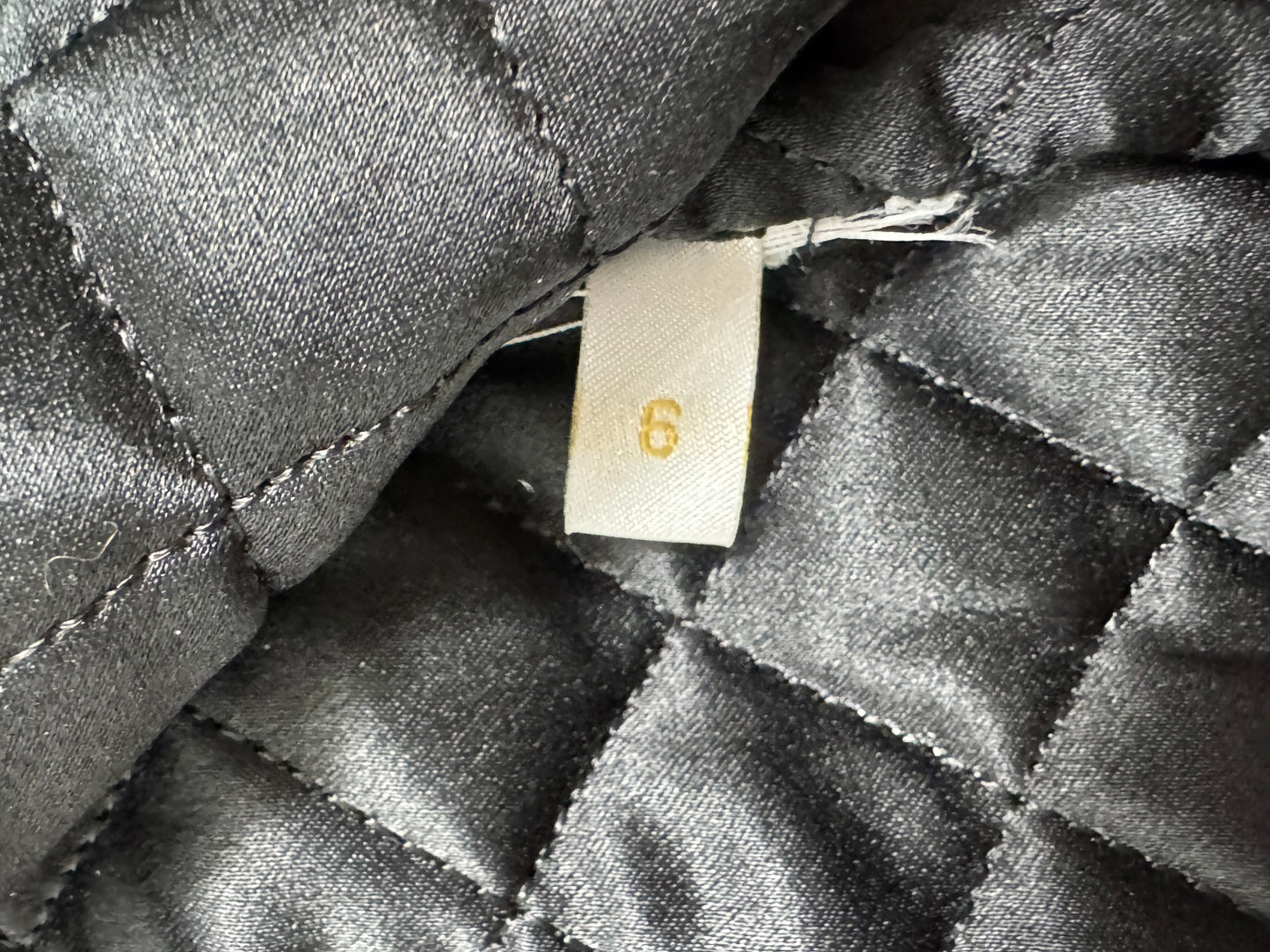 2000's Valentino Black Satin Cropped Puffer Jacket w Mink Fur & Bell Sleeves