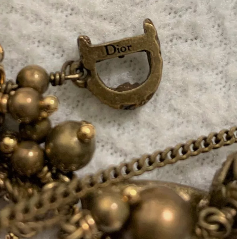 2000's Christian Dior by John Galliano Bronze Gypsy Boho Chic Large Necklace & Earrings Set