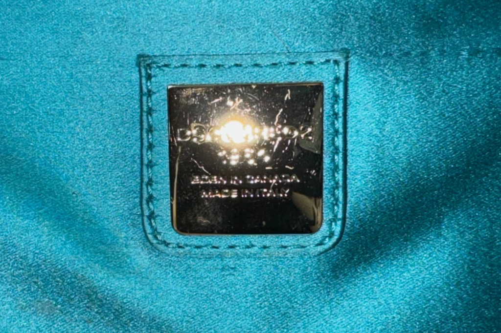 2000's Dsquared2 Leopard Fur Handbag Clutch Crystal Chain Strap