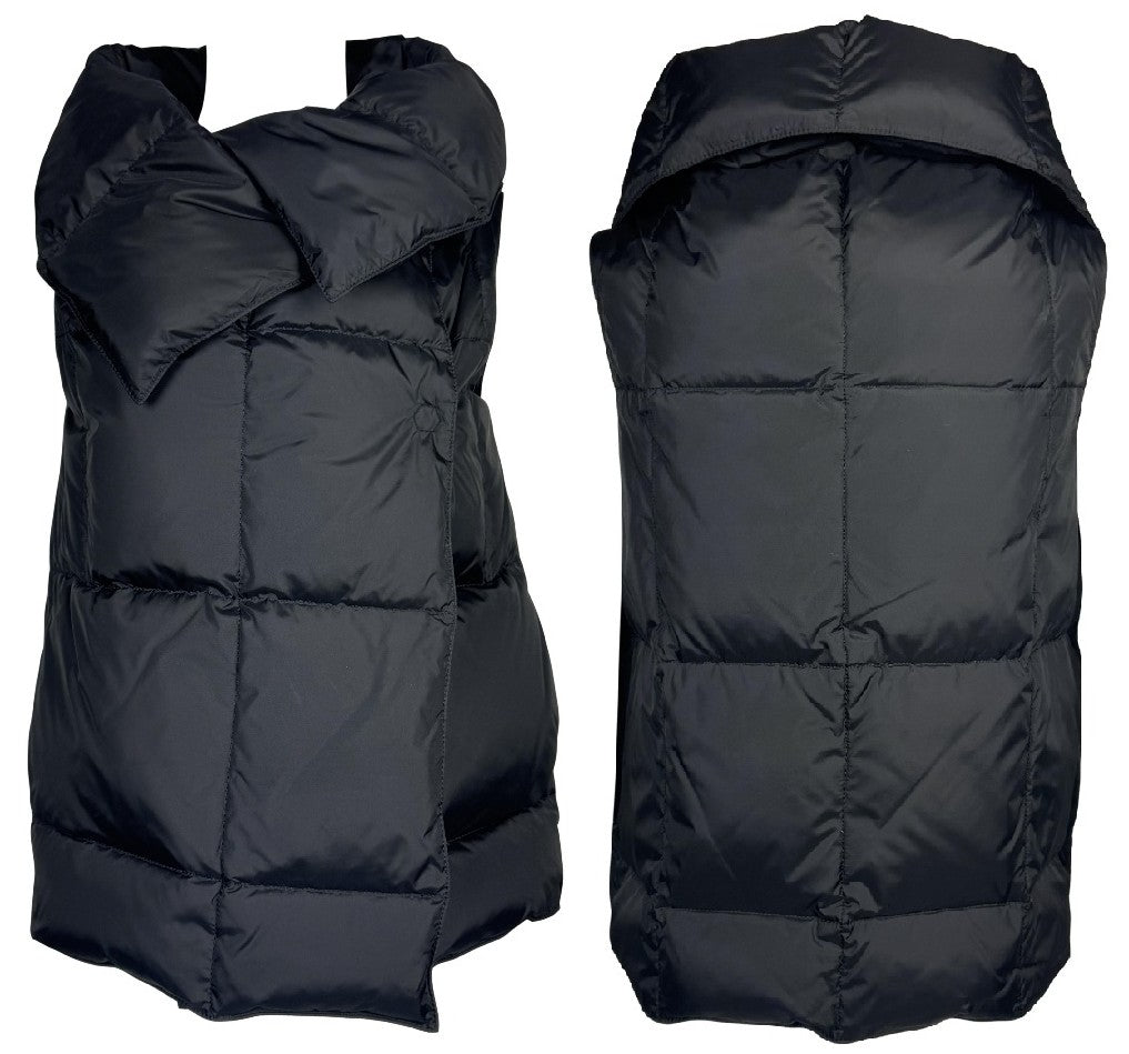 2007 Gianfranco Ferre Black Puffer Vest Jacket