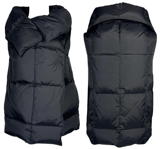 2007 Gianfranco Ferre Black Puffer Vest Jacket