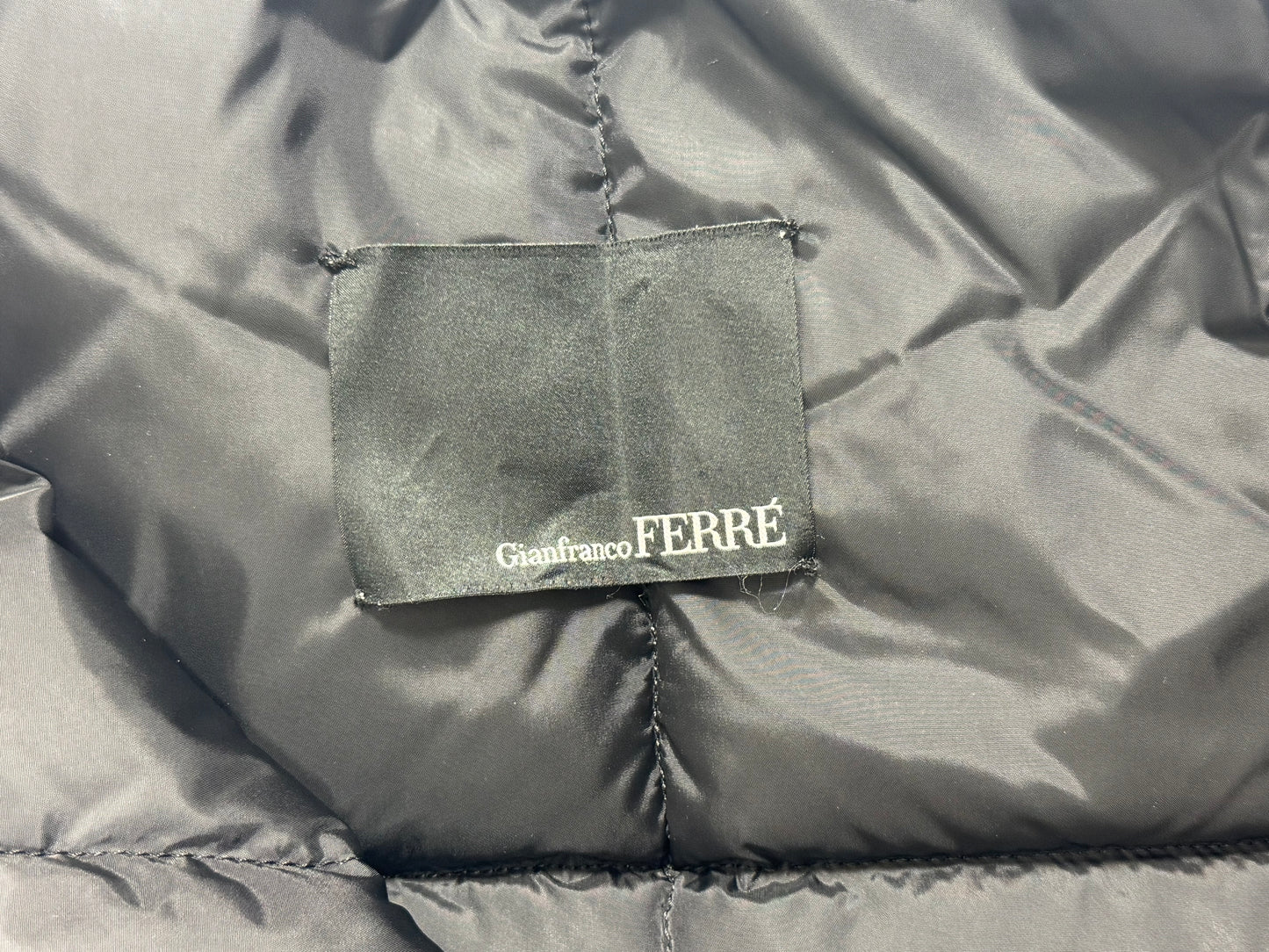 2007 Gianfranco Ferre Black Puffer Vest Jacket