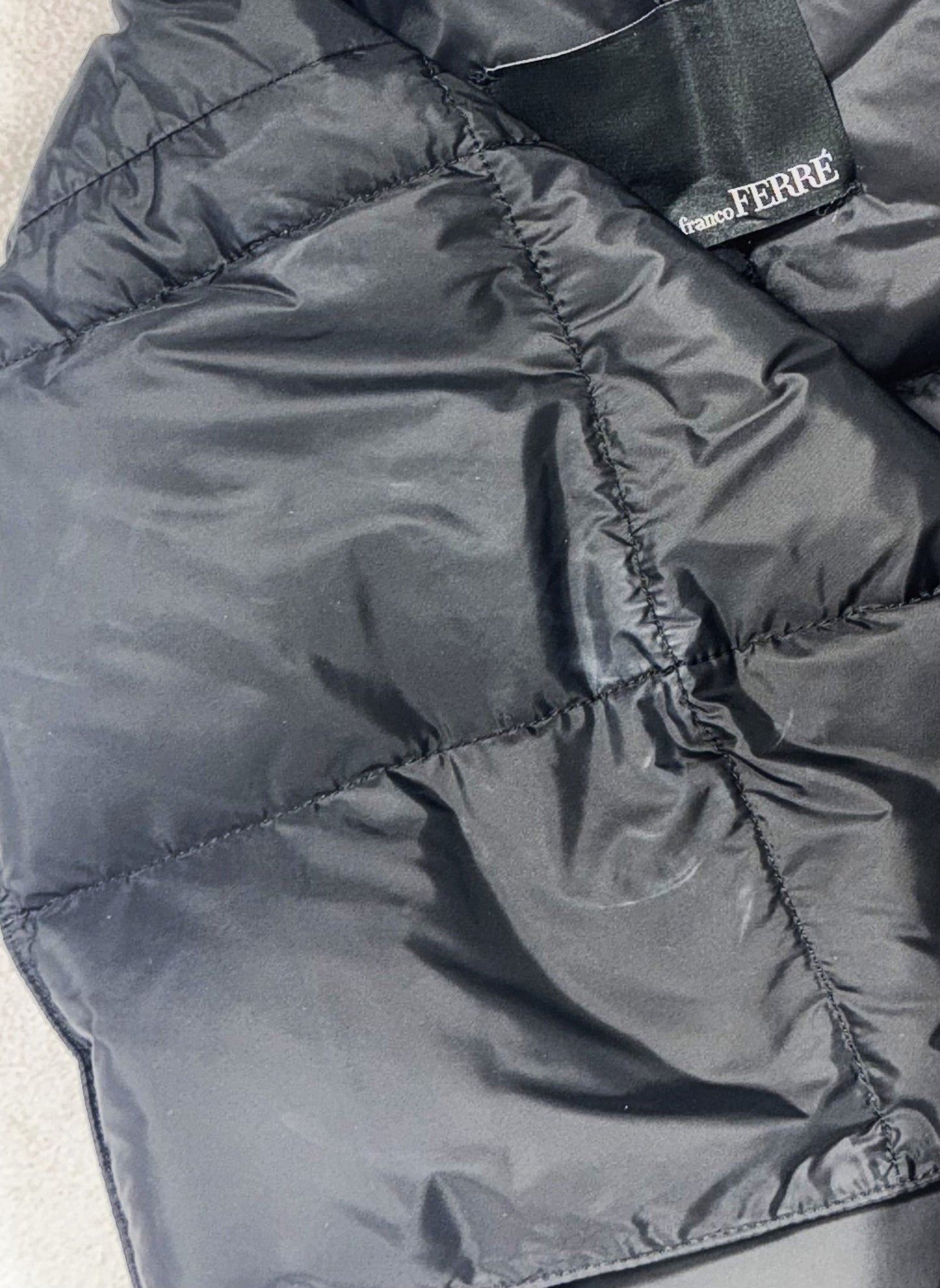 2007 Gianfranco Ferre Black Puffer Vest Jacket