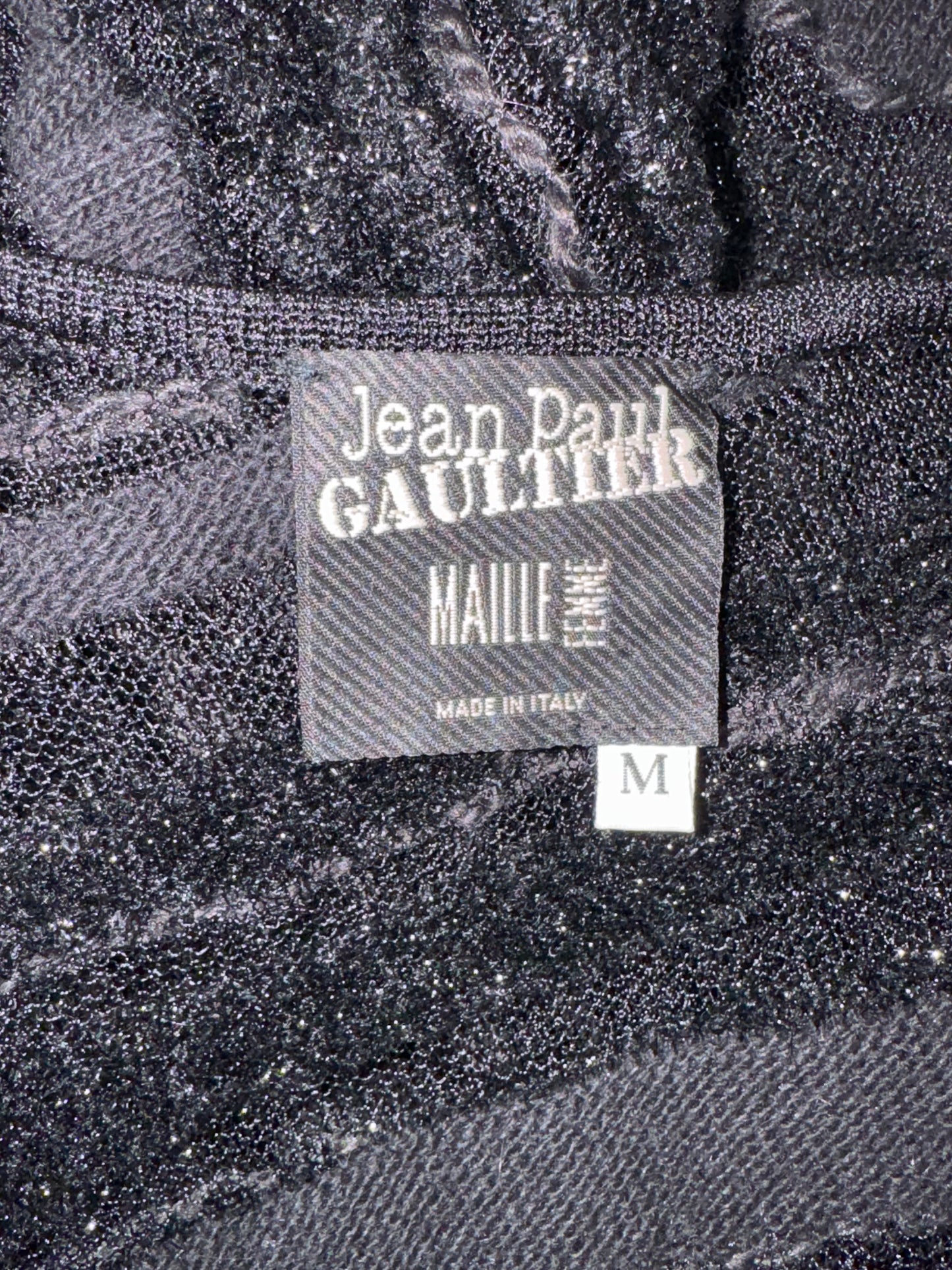 2000's Jean Paul Gaultier Sheer Black Halter Low Back Nylon Maxi Dress & Matching Jacket Set