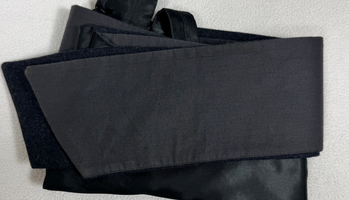 2000's Maison Martin Margiela Plunging Black Straps Cut-Out Long Top Vest