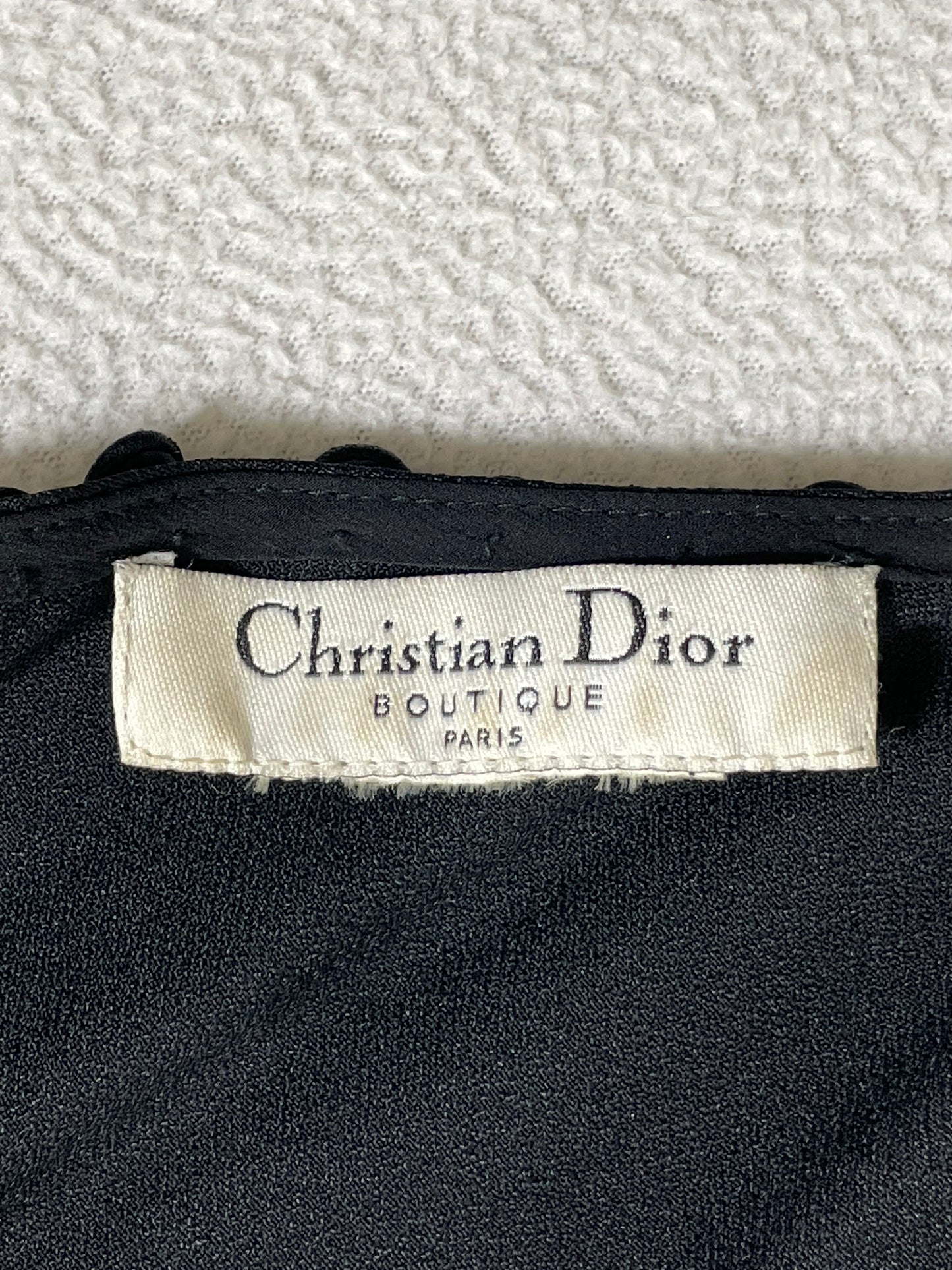 S/S 2000 Christian Dior x John Galliano Asymmetrical Black Satin Halter Backless Maxi Dress