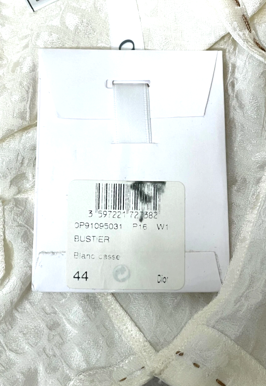 NWT S/S 2000 Christian Dior x John Galliano Ivory Logo Monogram Baby Doll Long Cami Tank Top