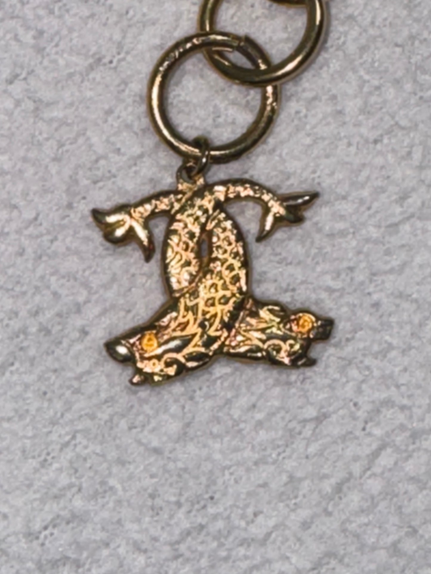 F/W 2001 RARE Fausto Puglisi Runway Huge Gold Crystal Crucifix Cross Chain Belt