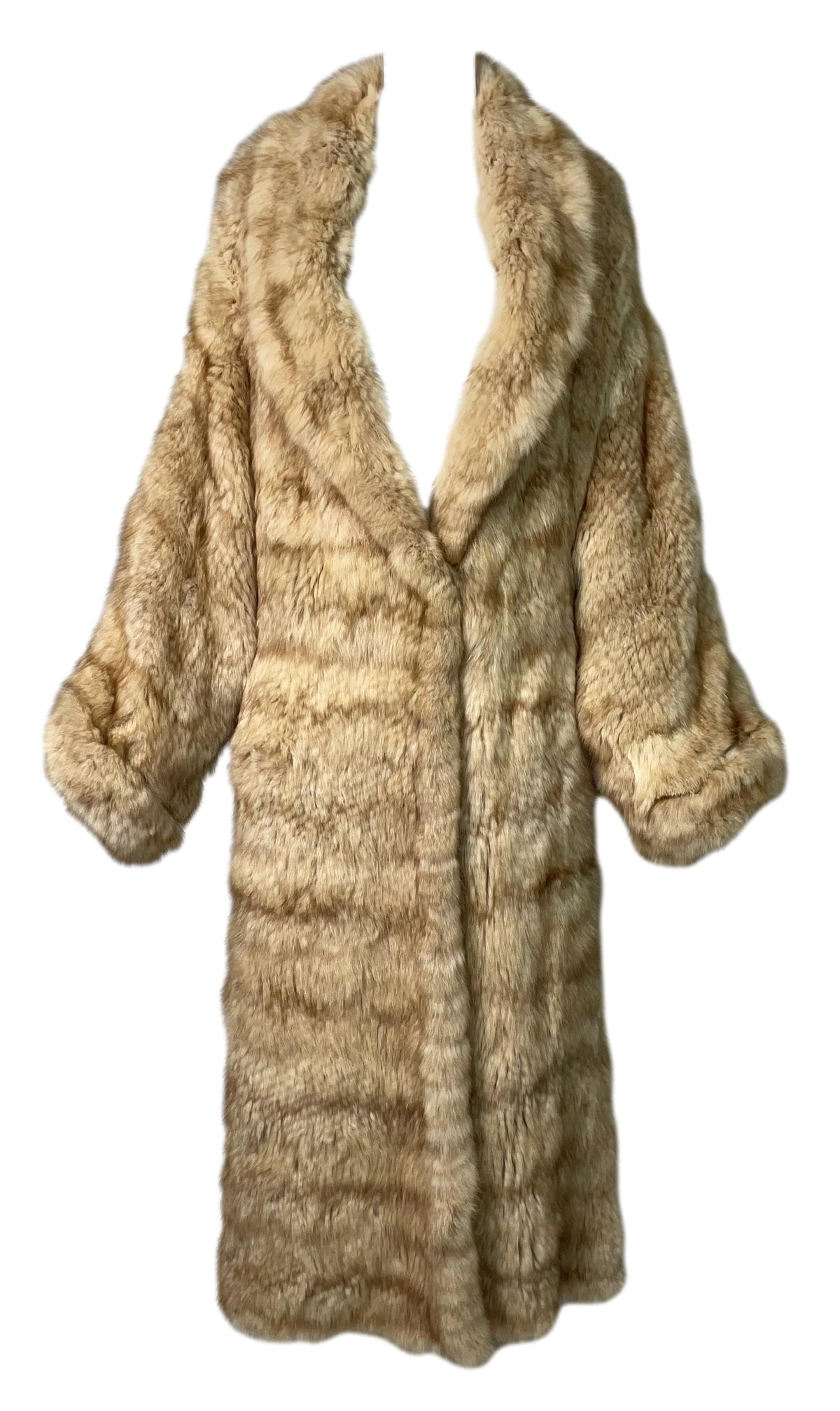 F/W 2001 Christian Dior x John Galliano EXCEPTIONALLY RARE Zibeline Golden Sable Fur Baggy Full Length Coat Jacket