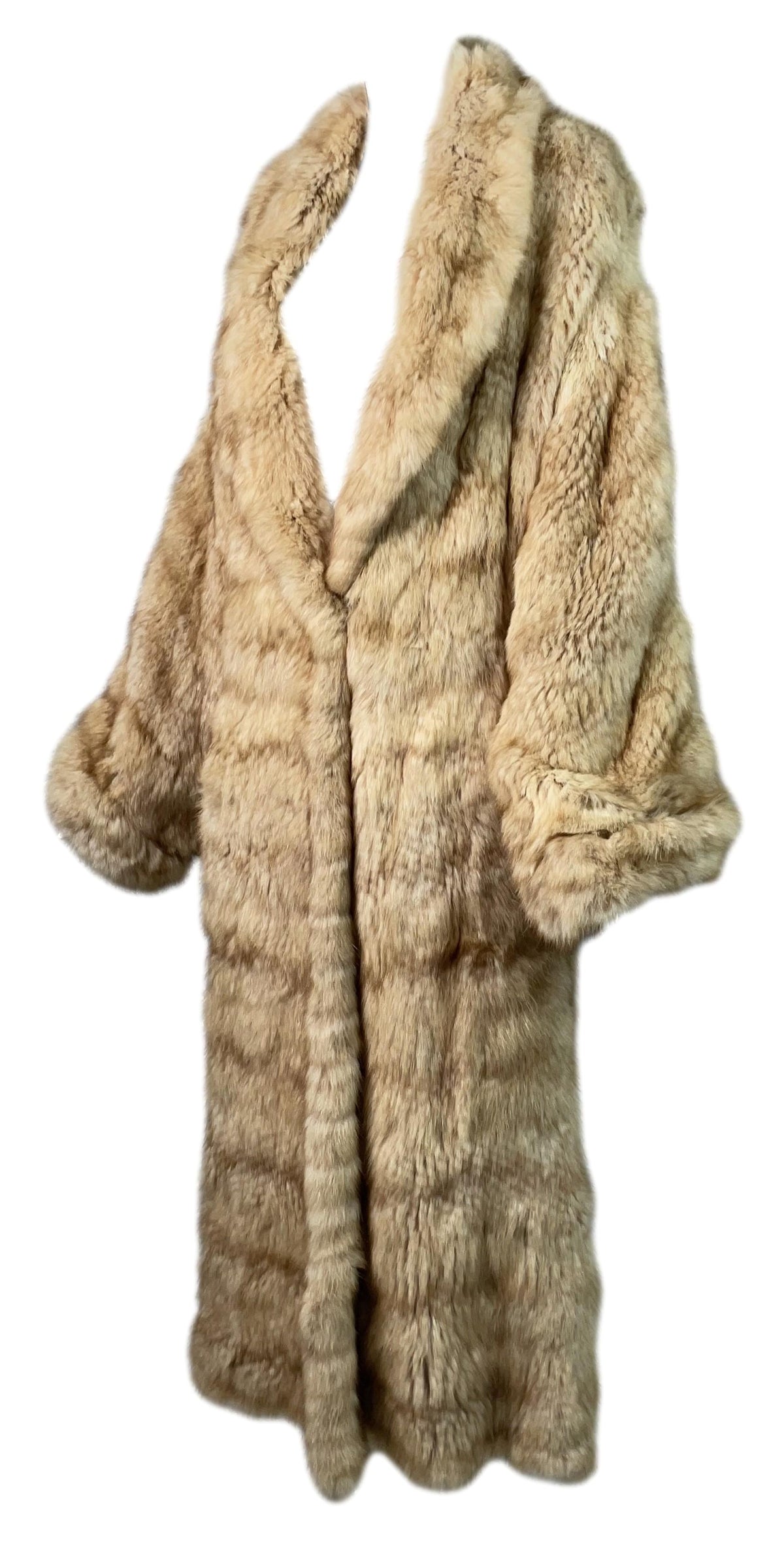 F/W 2001 Christian Dior x John Galliano EXCEPTIONALLY RARE Zibeline Golden Sable Fur Baggy Full Length Coat Jacket