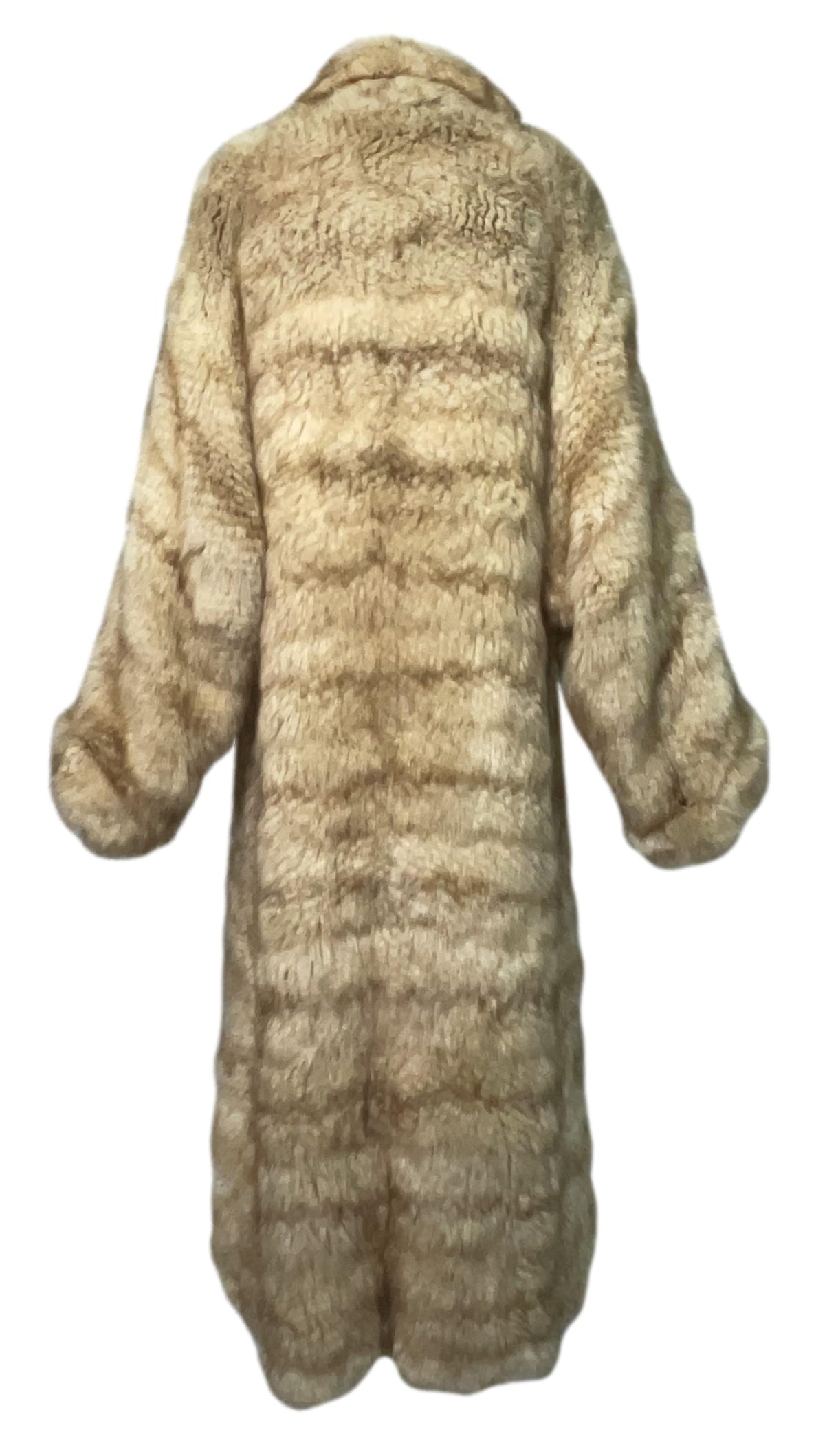 F/W 2001 Christian Dior x John Galliano EXCEPTIONALLY RARE Zibeline Golden Sable Fur Baggy Full Length Coat Jacket