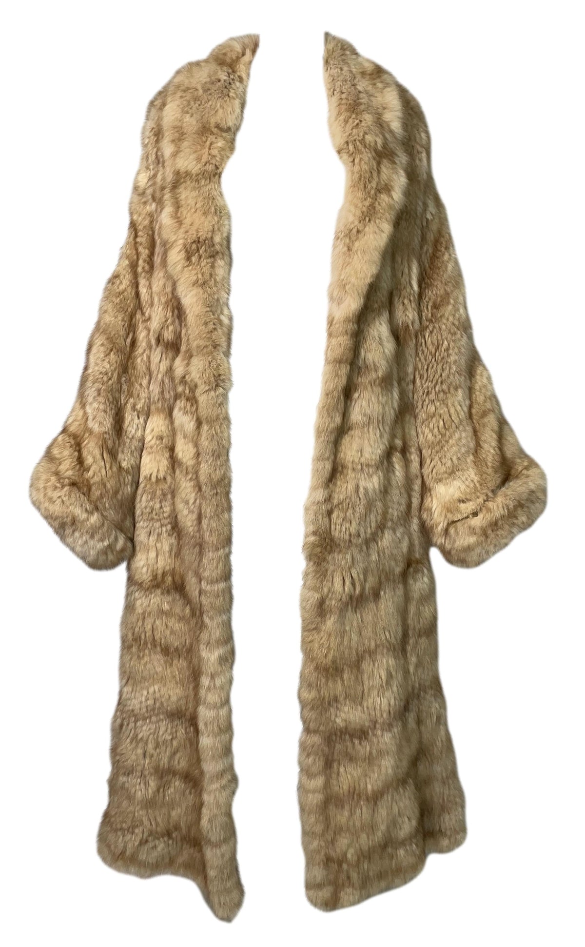 F/W 2001 Christian Dior x John Galliano EXCEPTIONALLY RARE Zibeline Golden Sable Fur Baggy Full Length Coat Jacket