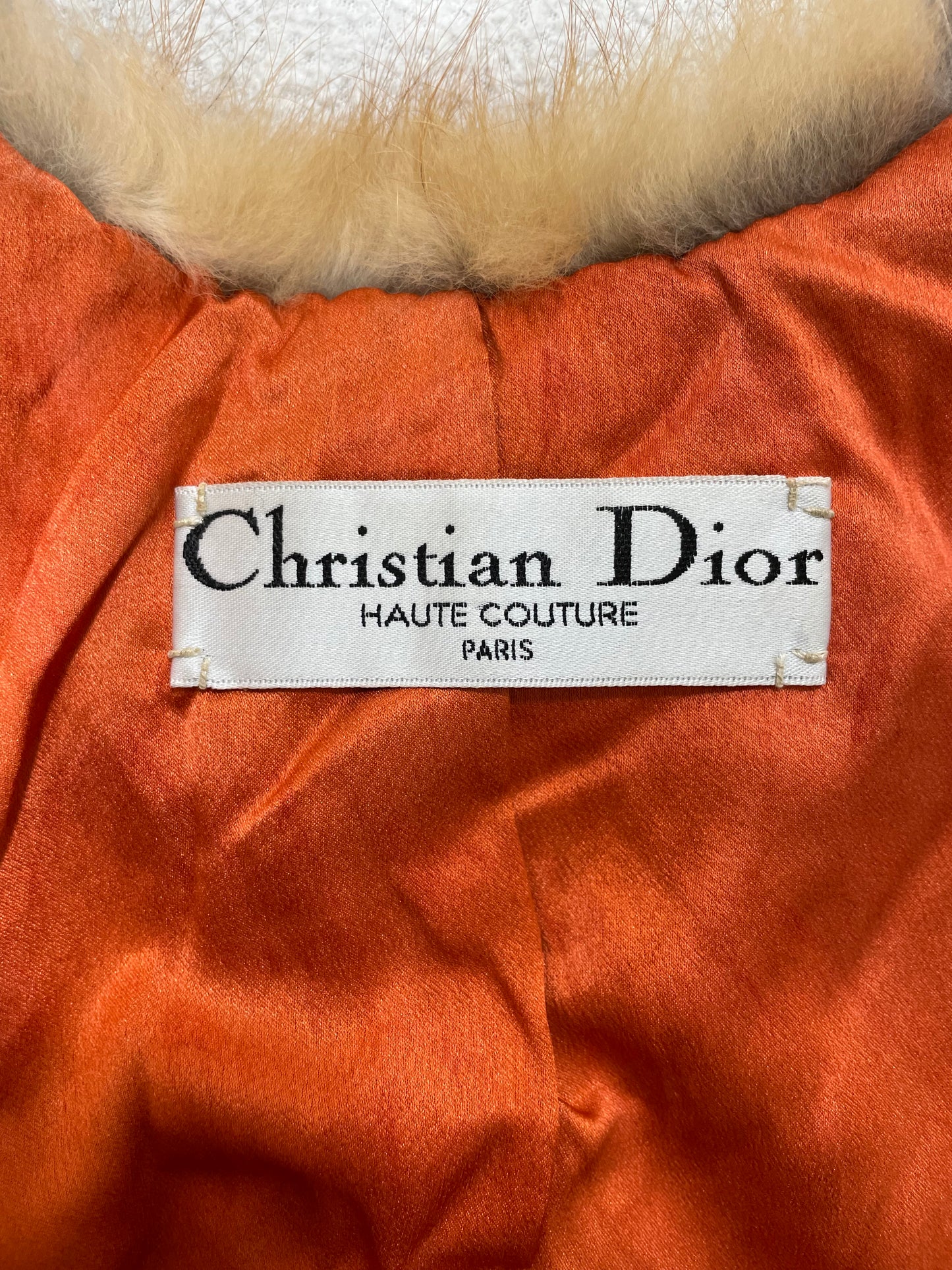 S/S 2001 Christian Dior by John Galliano Haute Couture Runway Fox Fur 40's Style Shawl Wrap