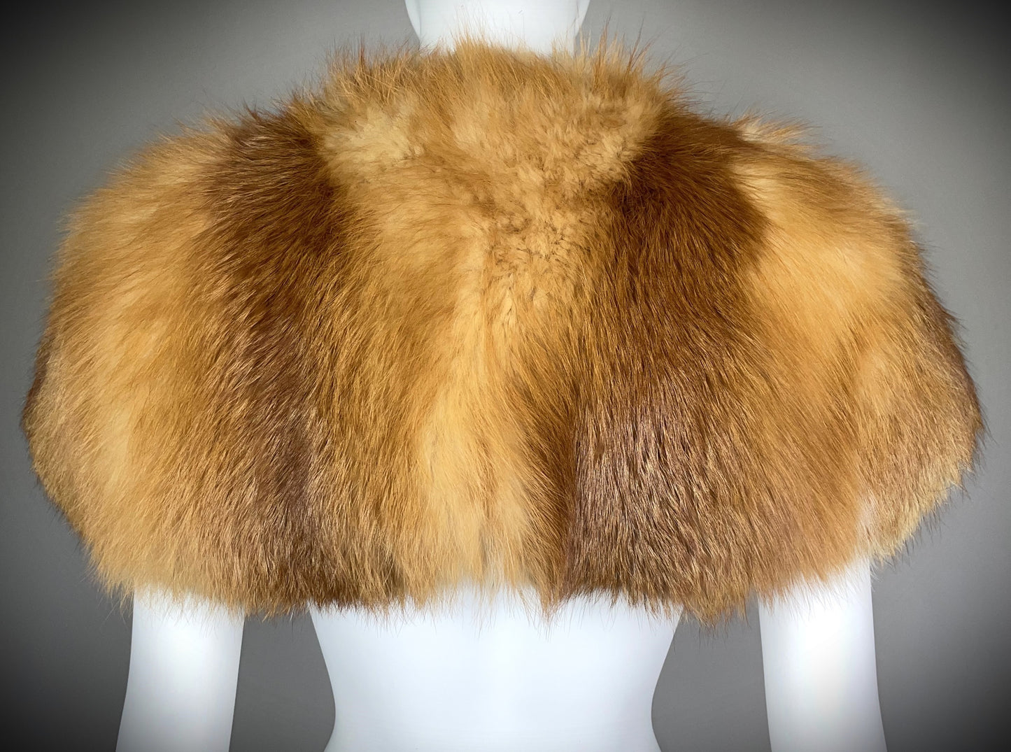 S/S 2001 Christian Dior by John Galliano Haute Couture Runway Fox Fur 40's Style Shawl Wrap