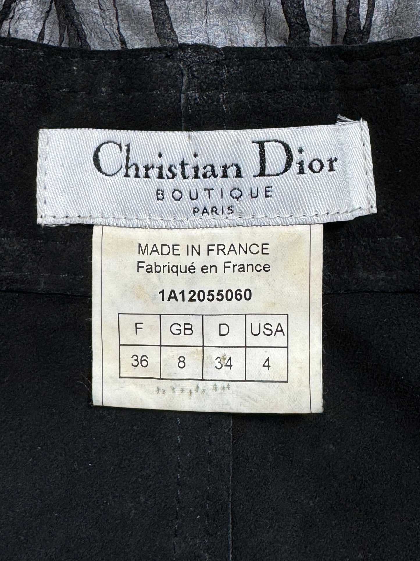 F/W 2001 Christian Dior by John Galliano Sheer Black Plunging Silk Gypsy Leather Waist Top