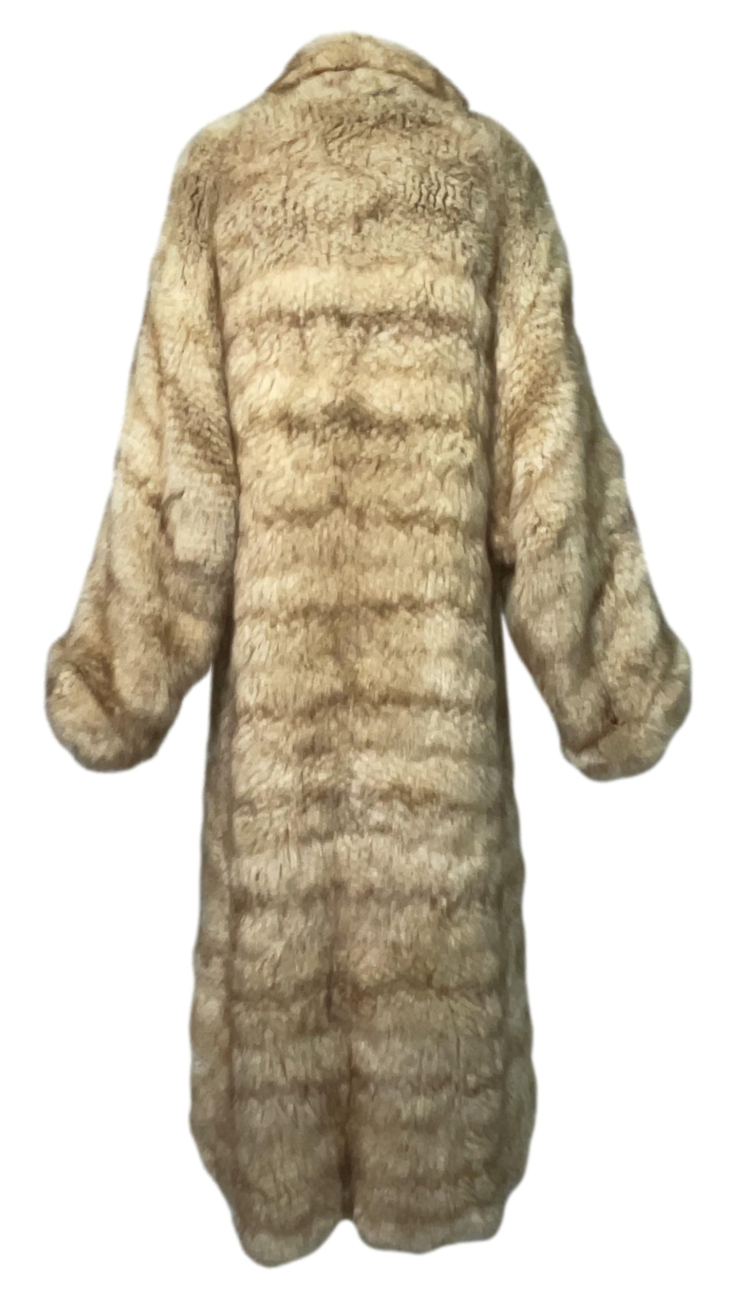 RARE F/W 2001 Christian Dior by John Galliano Zibeline Sable Fur Baggy Full Length Coat Jacket