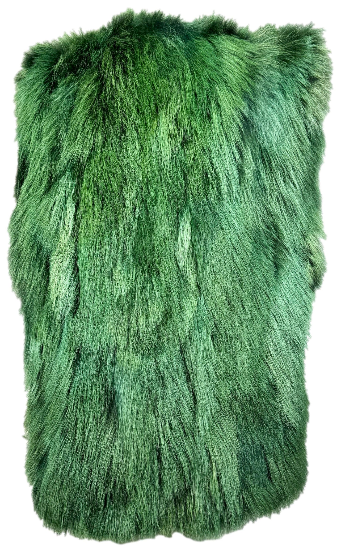 F/W 2001 Christian Lacroix Runway Avant Garde High Pointed Shoulder Side Cut-Out Green & Pink Fur Cape Coat Dress