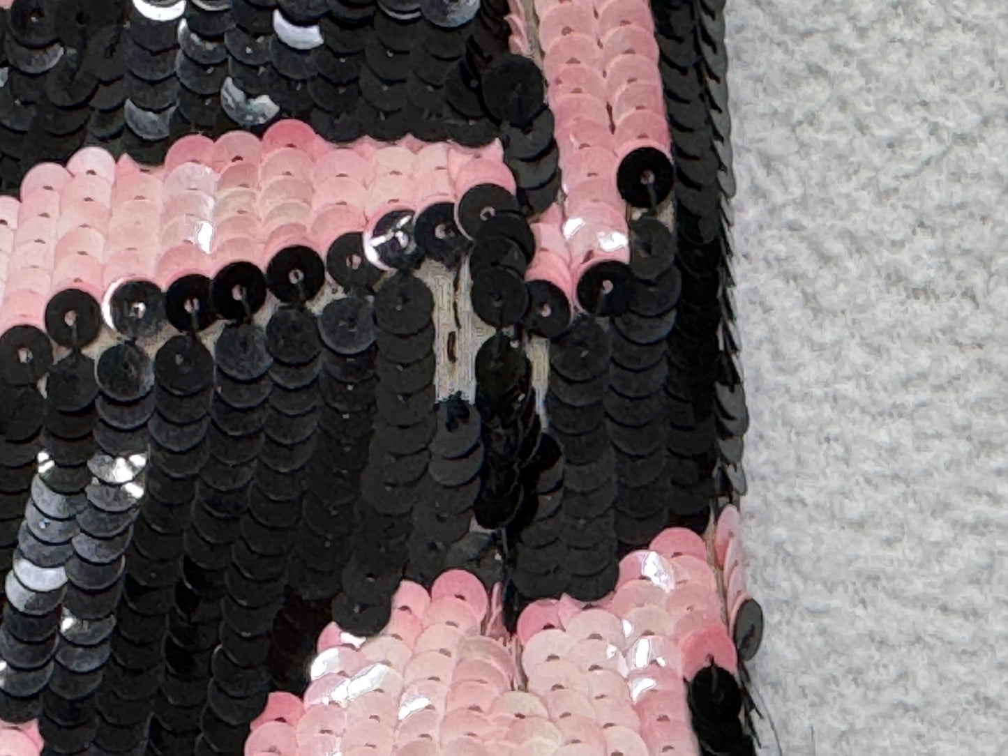 F/W 2001 Dolce & Gabbana Runway Black White & Pink Zebra Sequins Coyote Fur Bell Sleeve Long Coat Jacket