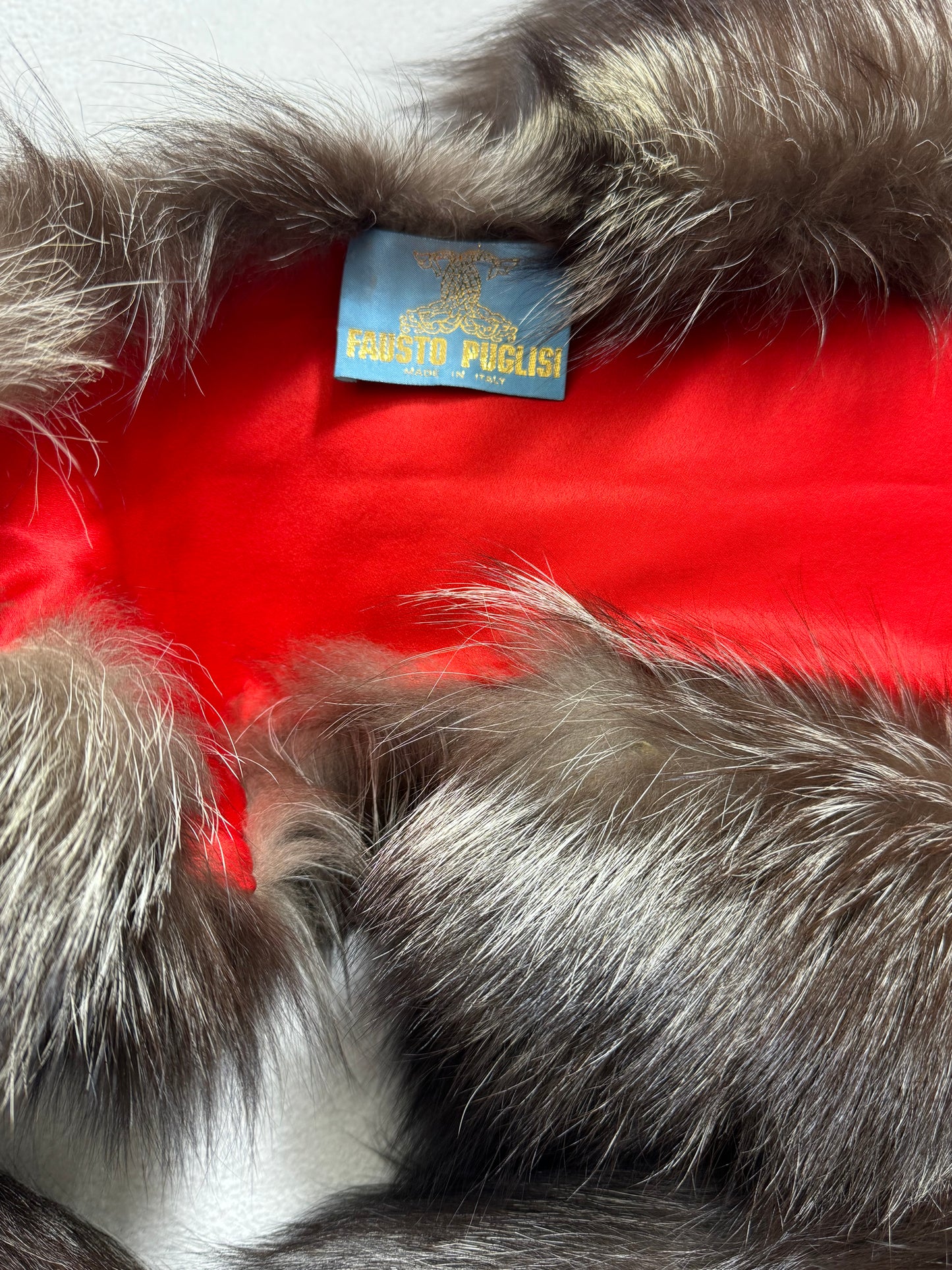 F/W 2001 Fausto Puglisi Runway Large Fox Fur Wrap Shawl