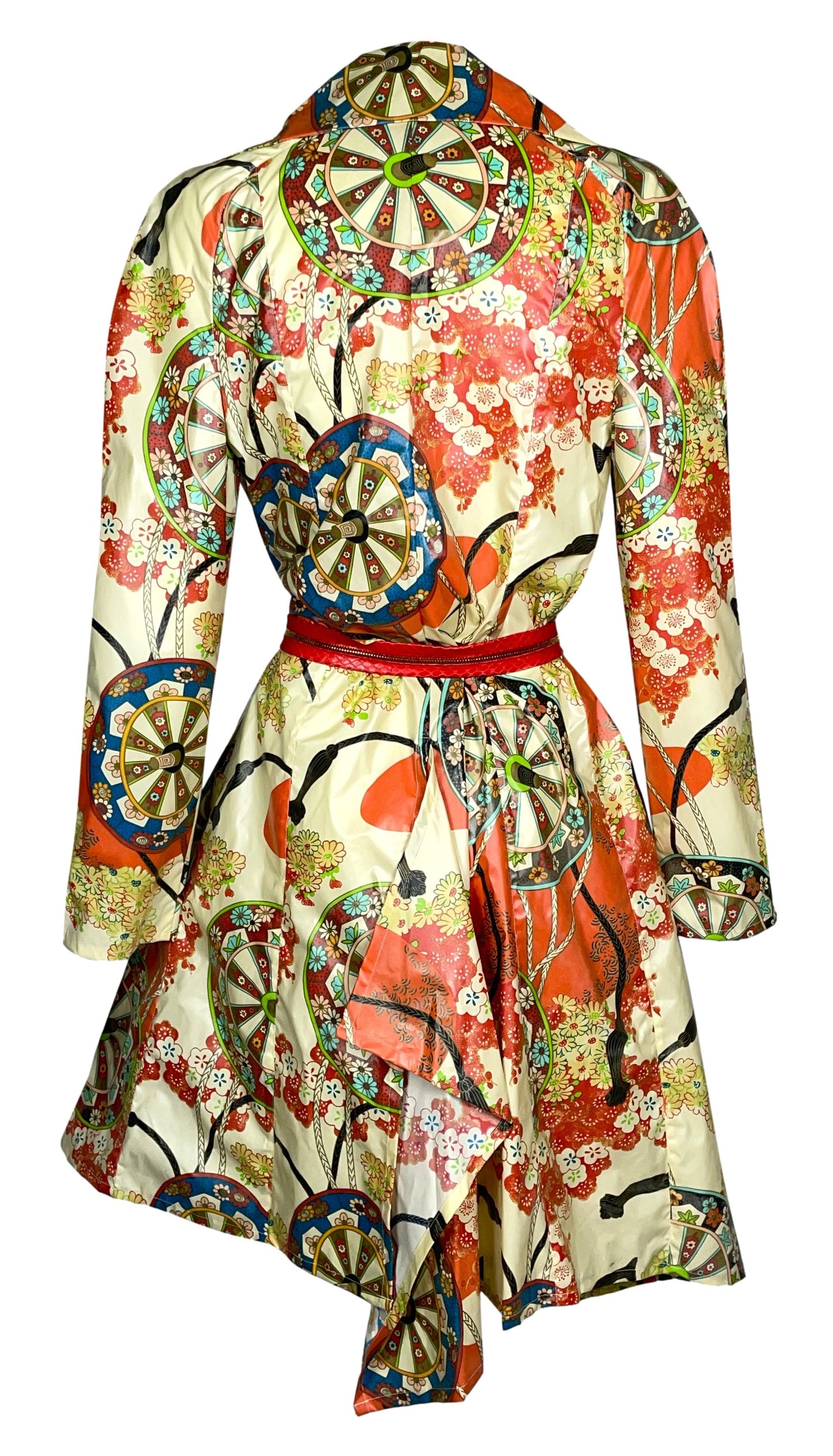 S/S 2001 Christian Dior by John Galliano Runway Nylon Japanese Print Jacket