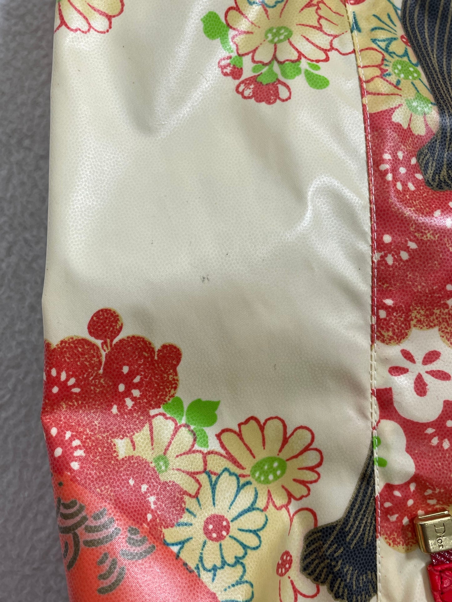 S/S 2001 Christian Dior by John Galliano Runway Nylon Japanese Print Jacket