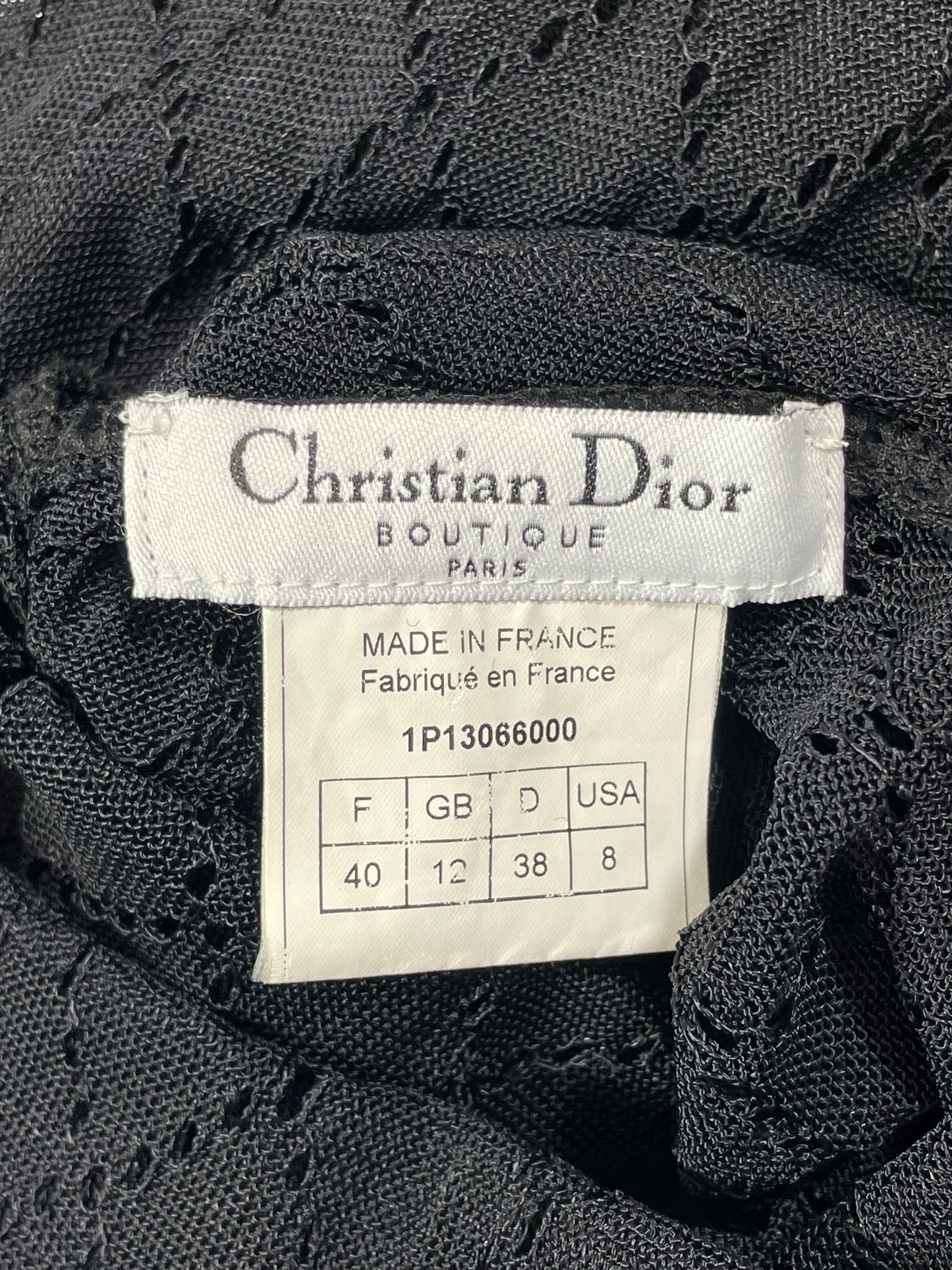 S/S 2001 Christian Dior by John Galliano Sheer Black Knit Bodycon Extra Long Maxi Dress