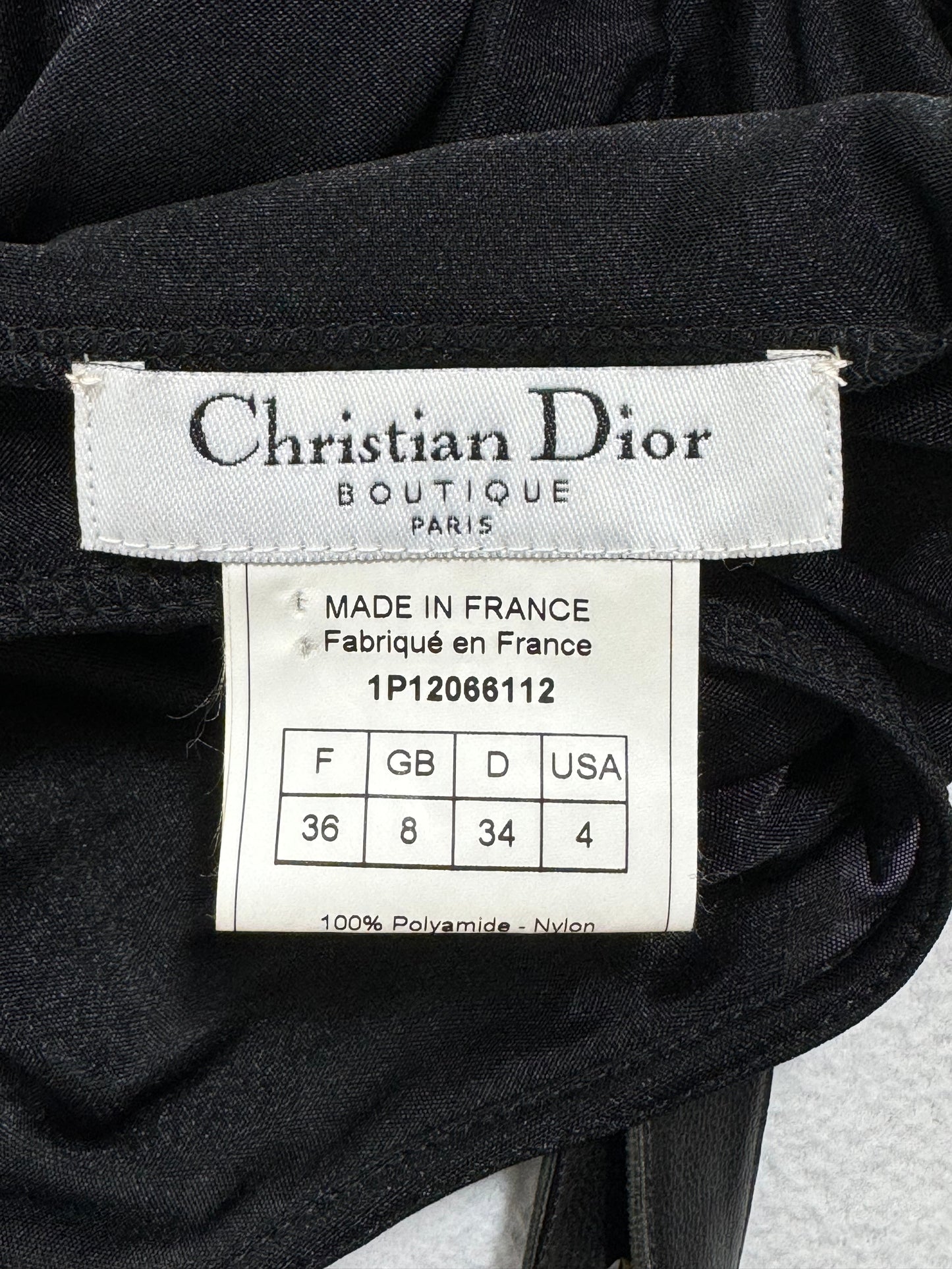 S/S 2001 Christian Dior by John Galliano Sheer Black Plunging Choker Mini Dress