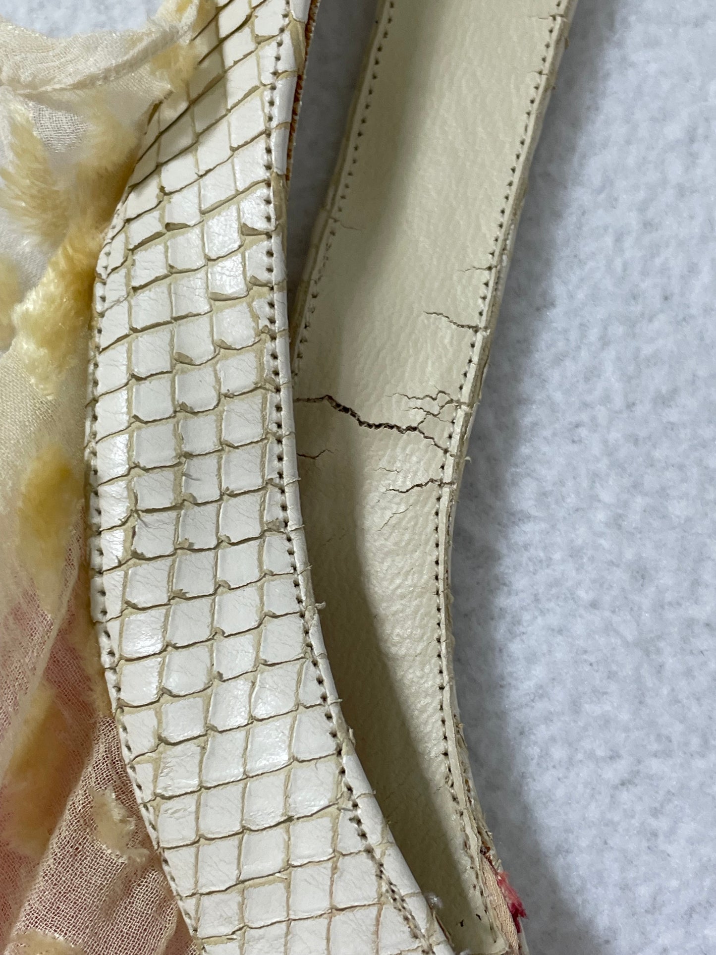 S/S 2001 Christian Dior by John Galliano Sheer Cream Silk Velvet Burnout Snakeskin Buckle Straps Maxi Dress