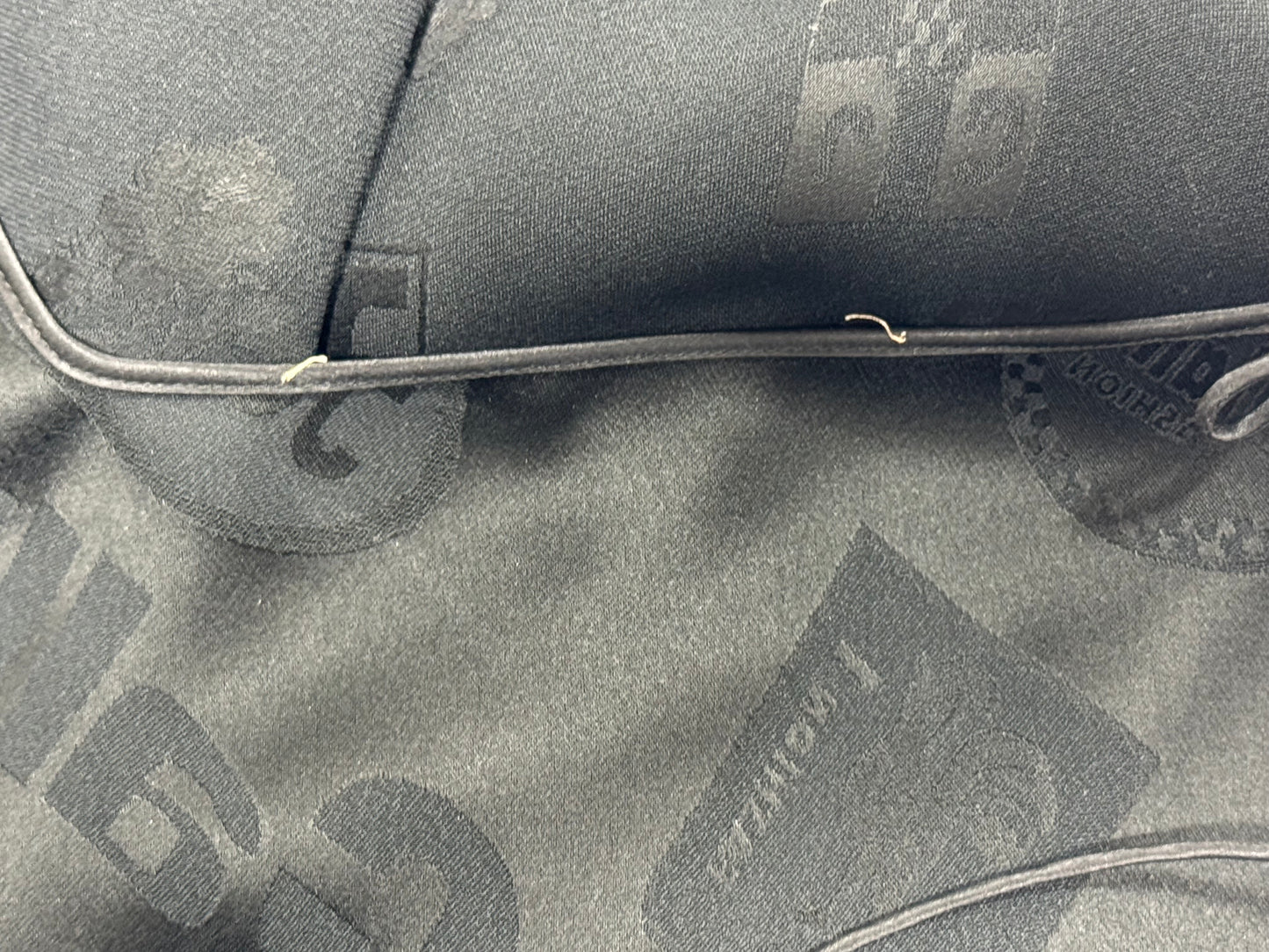 S/S 2001 John Galliano Black Formula One Car Racing Logo Print Extra Long Maxi Dress w High Slit