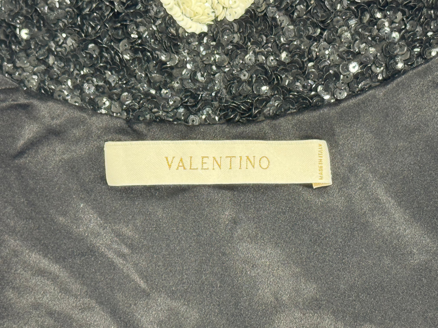 S/S 2001 Valentino Runway Black & White Sequin Bomber Jacket