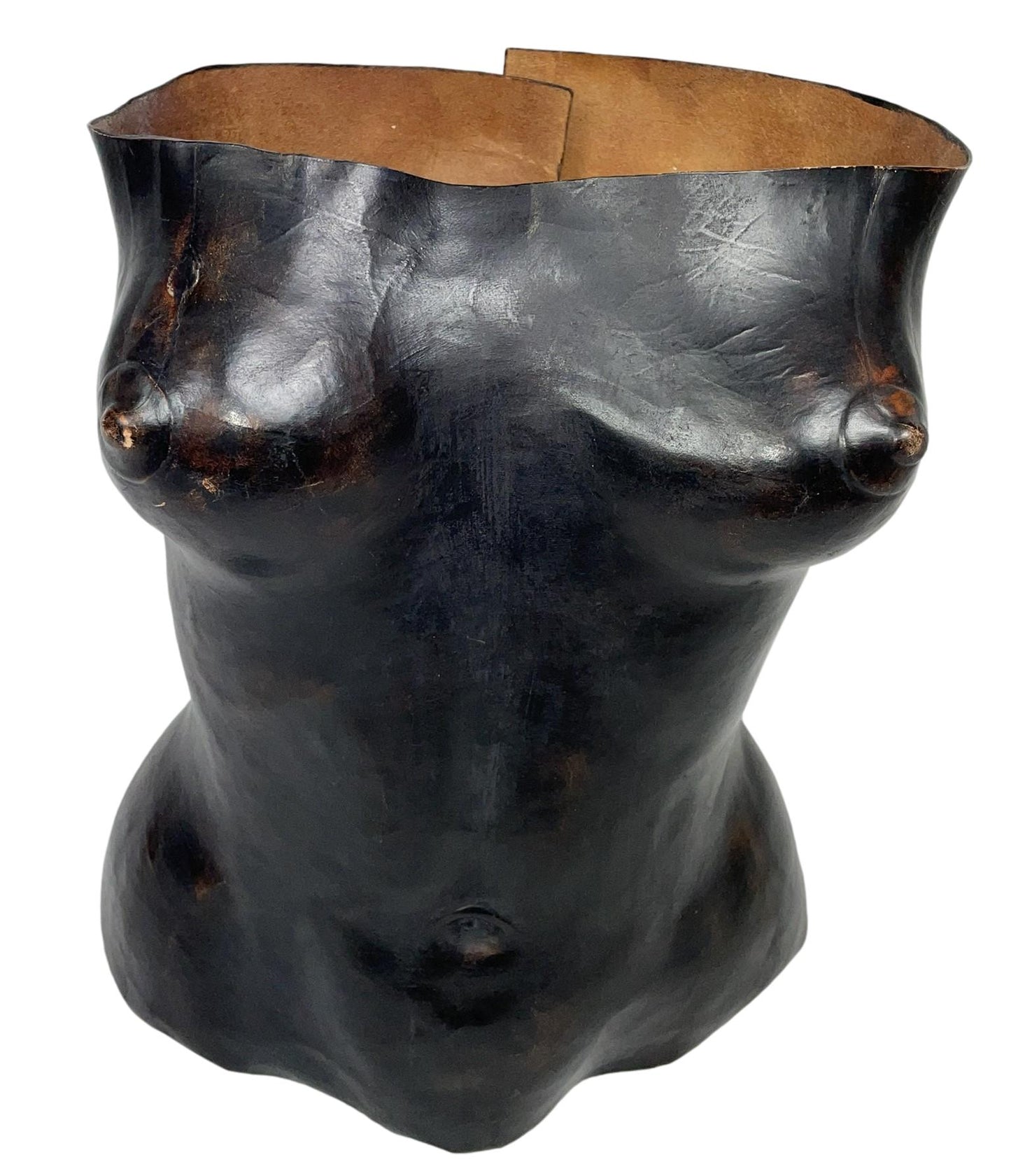 S/S 2001 Yves Saint Laurent by Tom Ford RARE 1 of 3 Prototype for Runway Leather Bust Bustier