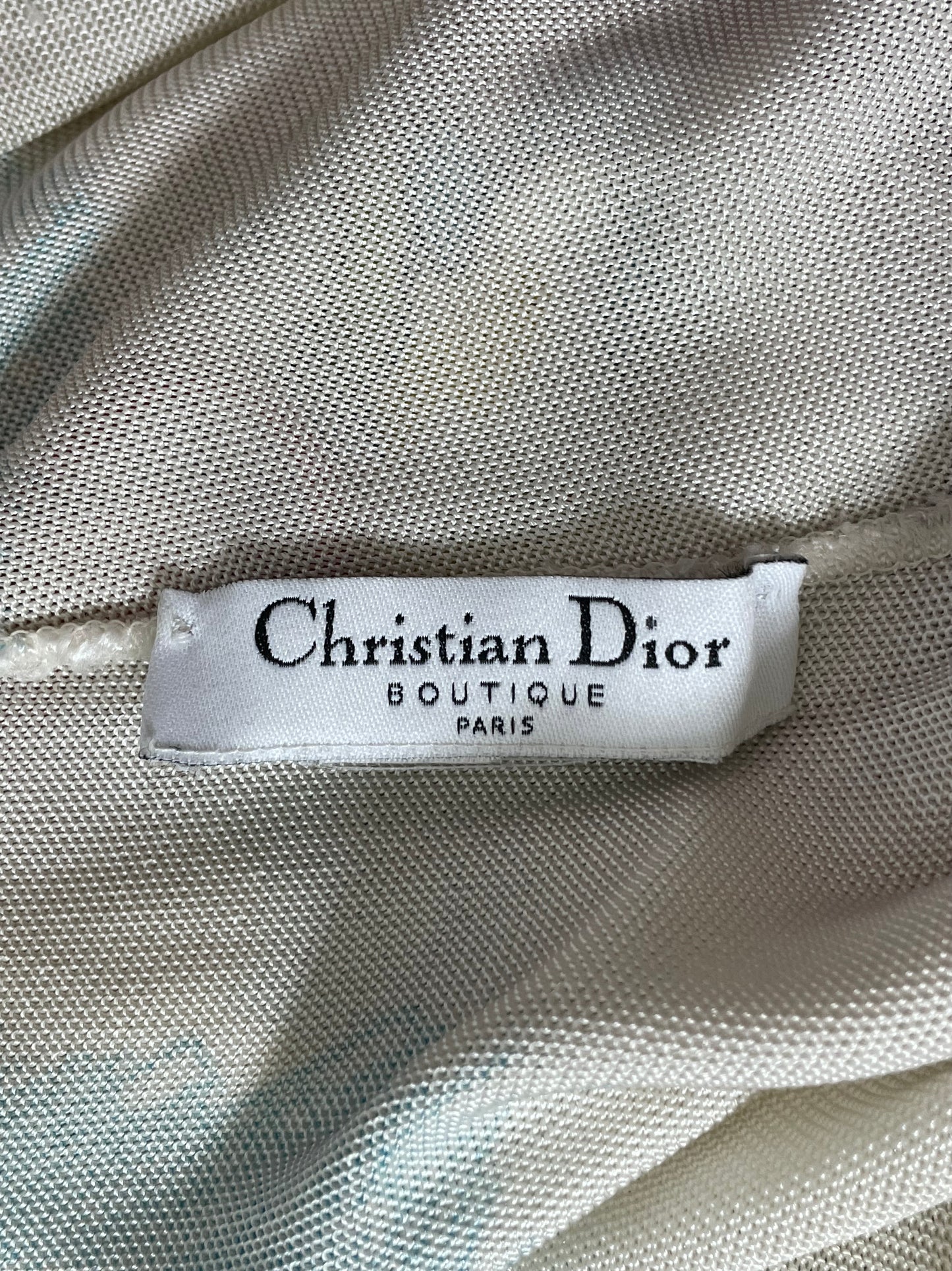 2002 Christian Dior by John Galliano EXTREMELY RARE Cartoon Print Suspender High Slit Maxi Dress