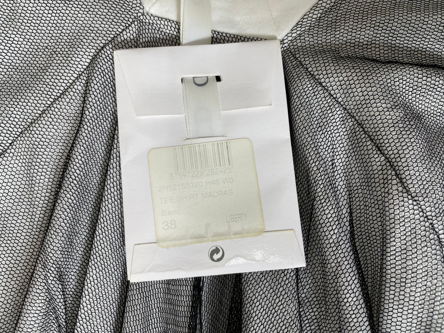 F/W 2002 Christian Dior by John Galliano Runway Cropped Mesh T-Shirt Top w Fur Tipped Fringe