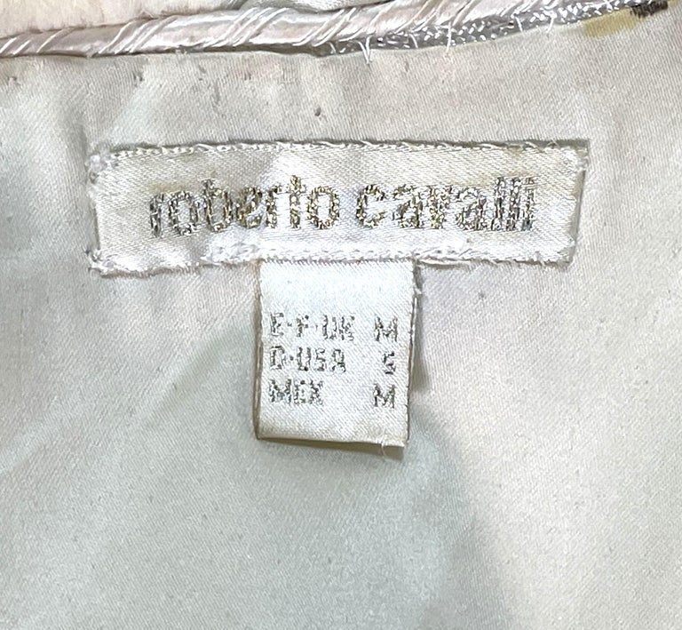 F/W 2002 Roberto Cavalli Runway Winter White Mink Fur Full Length Long Coat Jacket w Mink Belt