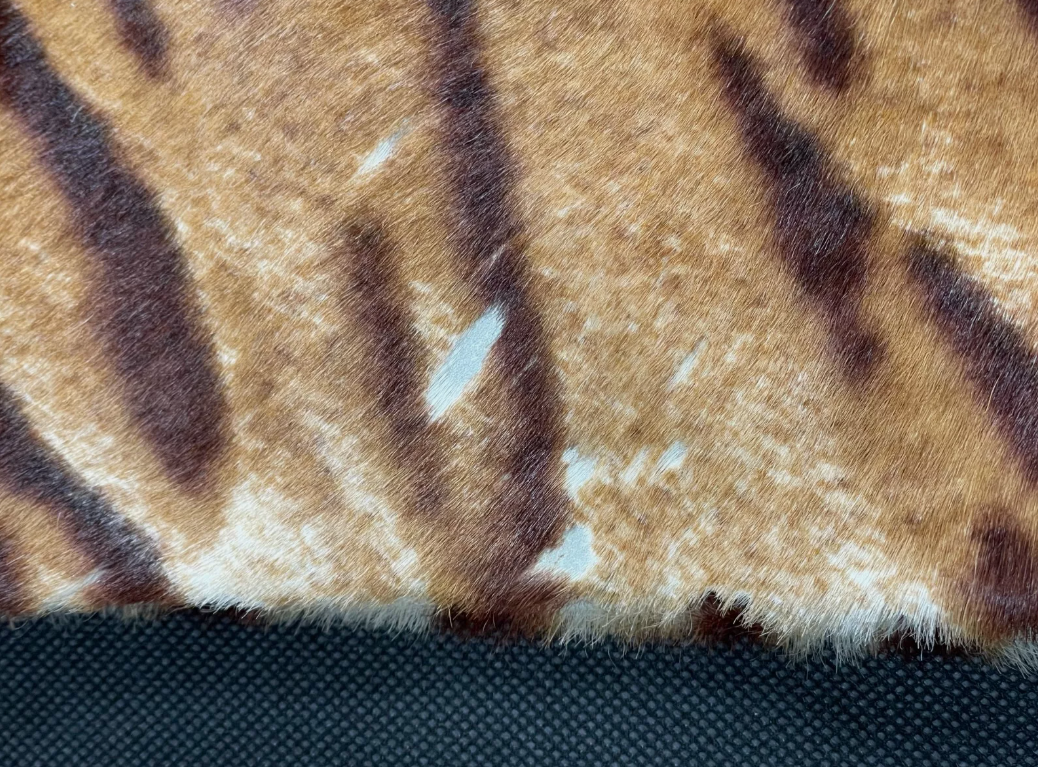F/W 2002 Roberto Cavalli Runway Tiger Print Pony Fur and Fox Fur Long Coat