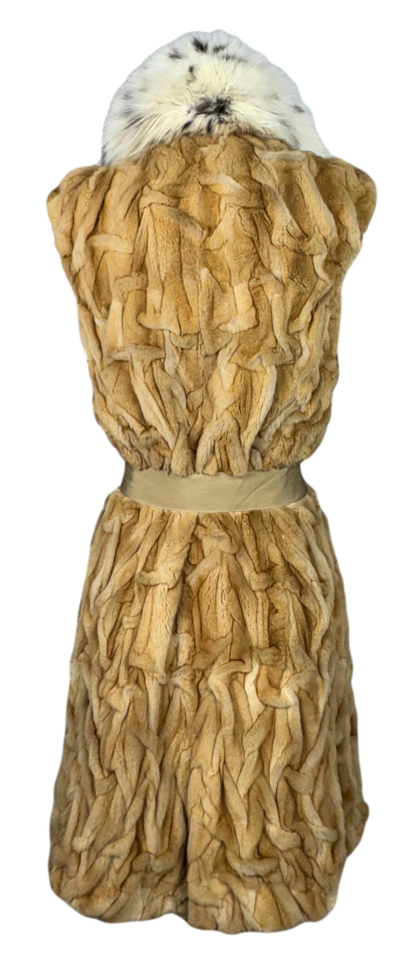 F/W 2002 Valentino Runway Weasel & Lynx Fur Reversible Dress Vest Jacket