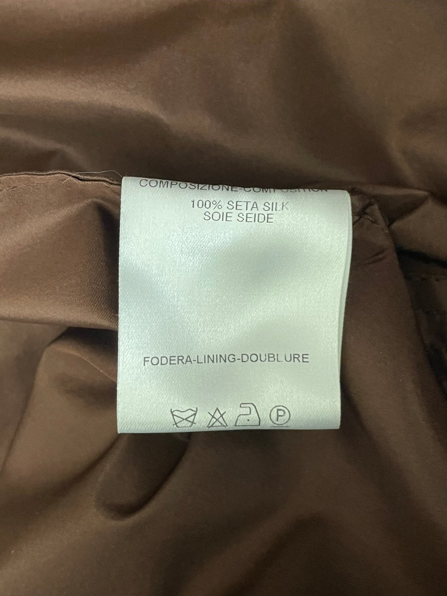 F/W 2002 Gucci by Tom Ford Brown Silk Baggy Kimono Jacket