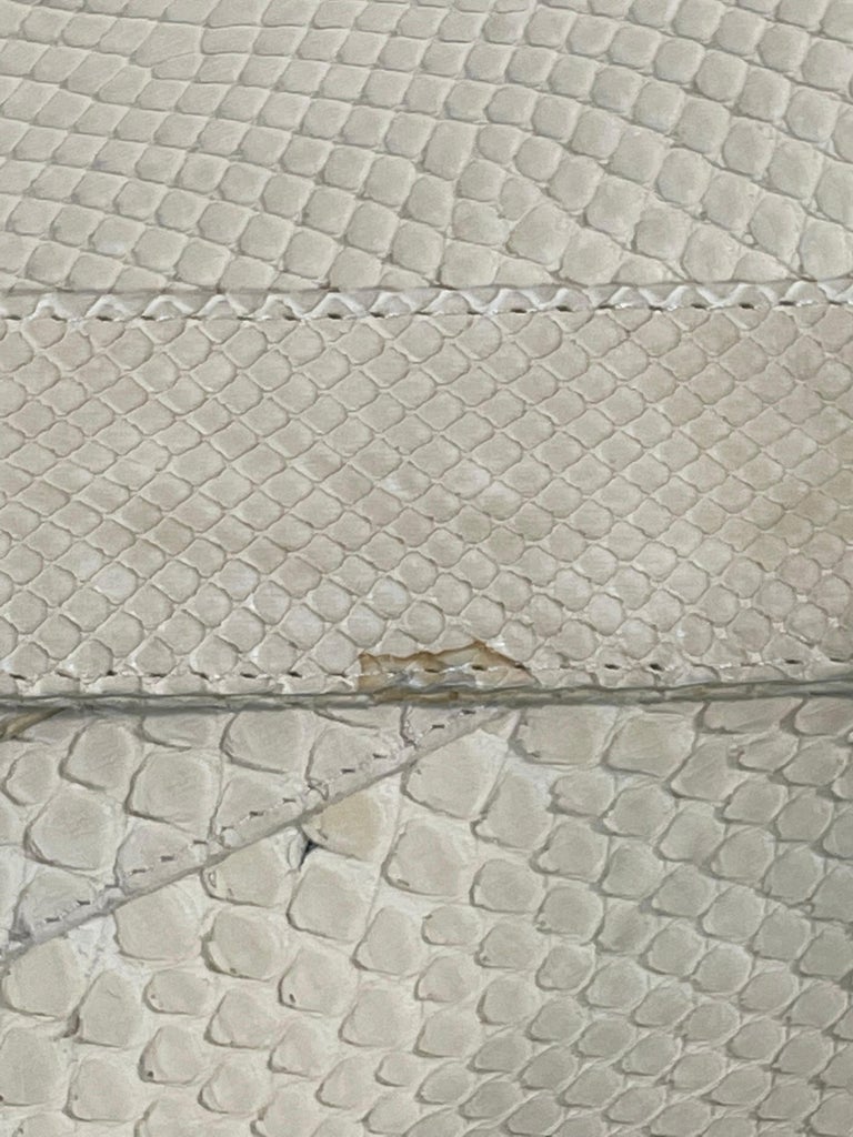 S/S 2002 Christian Dior by John Galliano Runway Beige Python Trench Coat Jacket